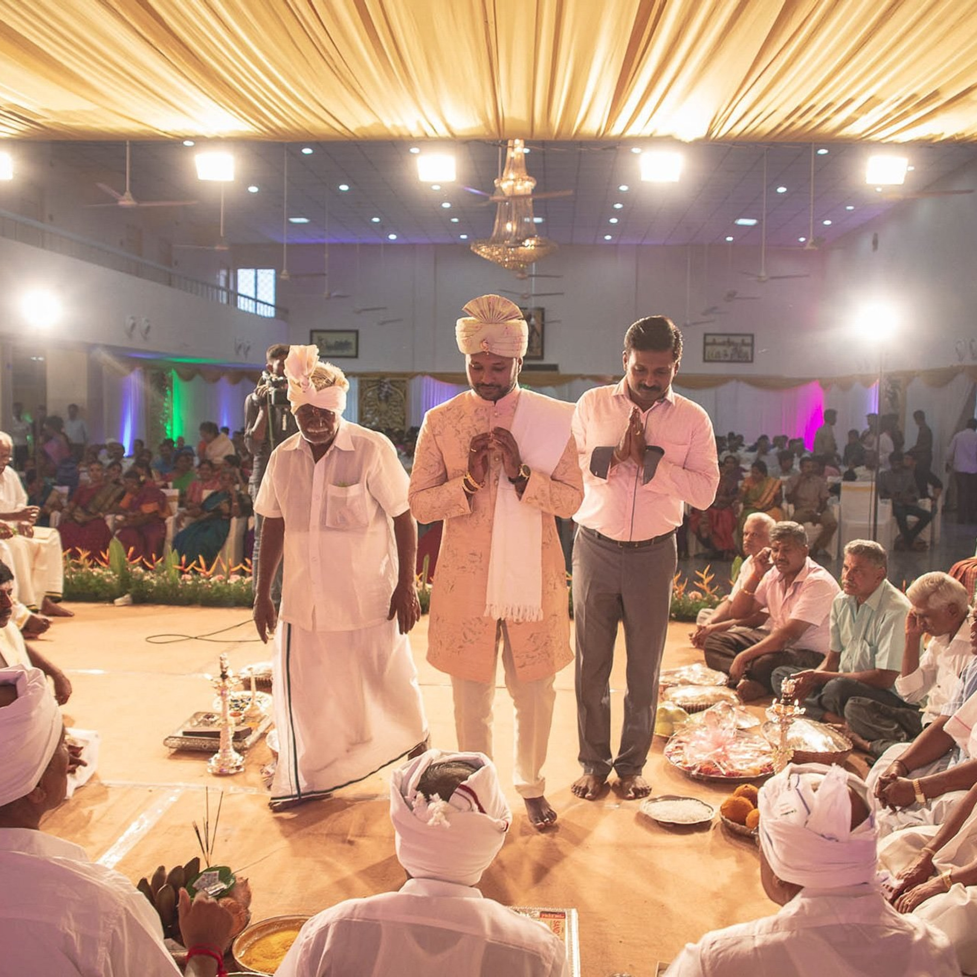 A traditional wedding at Muthu Mahal, Gobichettipalayam