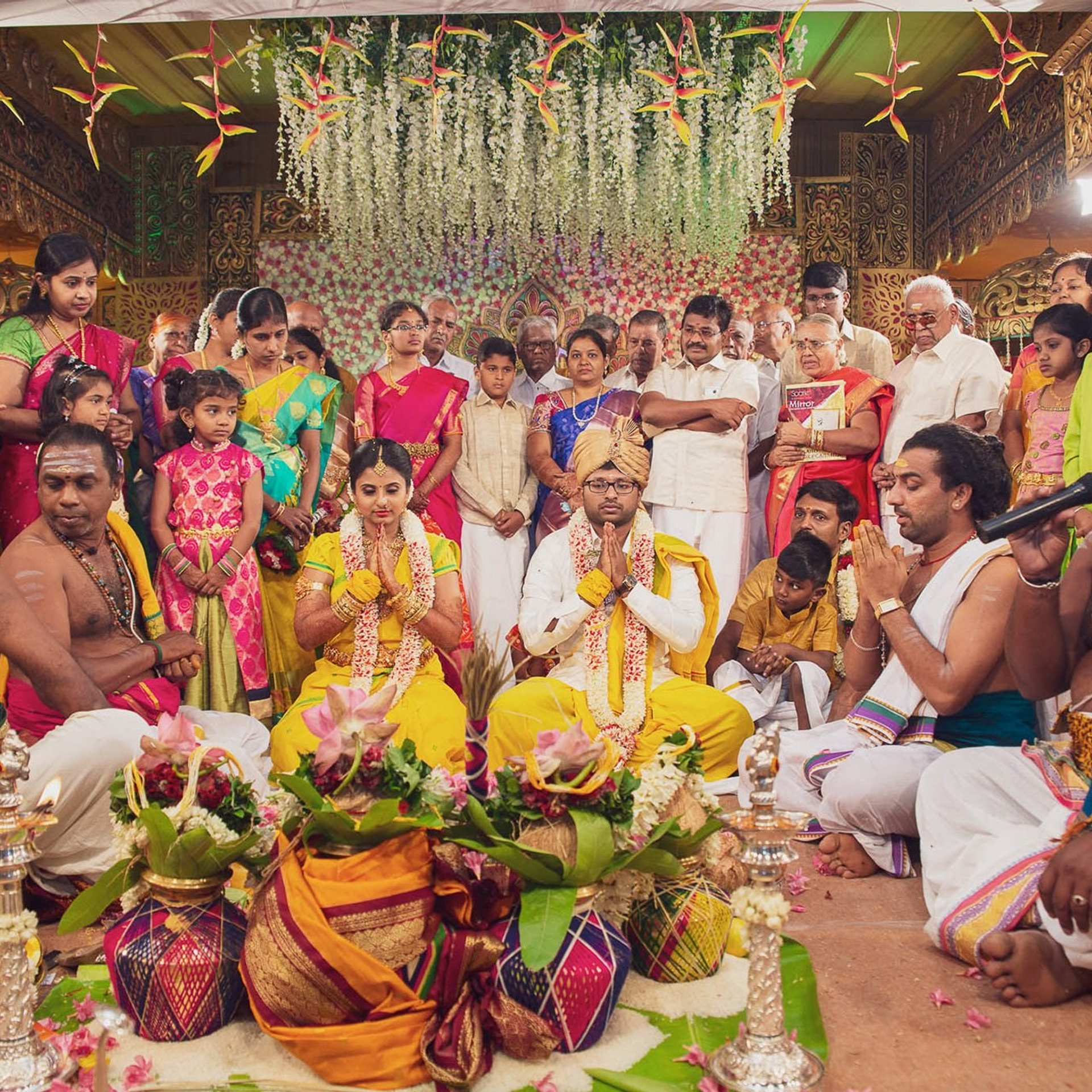 A traditional wedding at Muthu Mahal, Gobichettipalayam