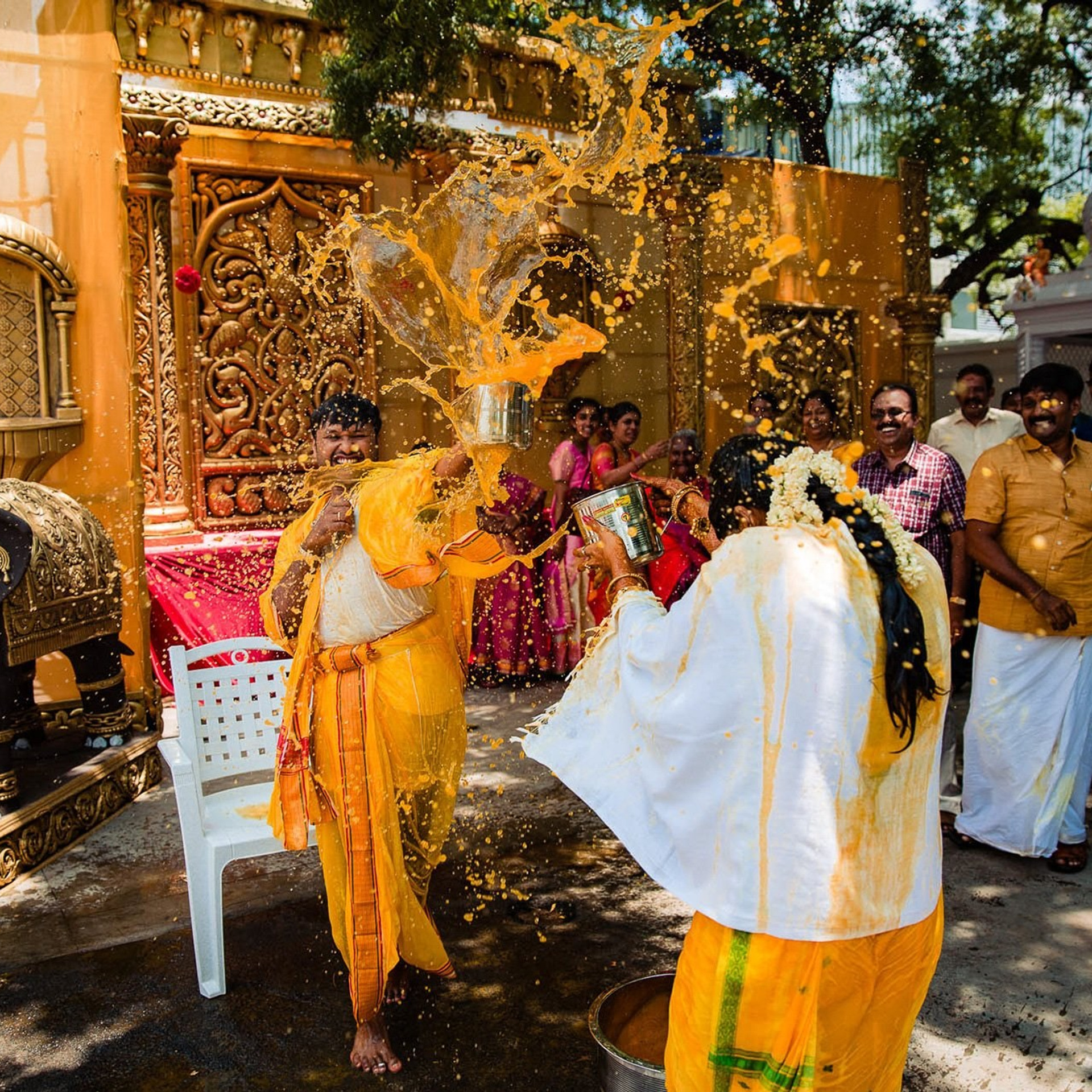 A traditional wedding at Muthu Mahal, Gobichettipalayam