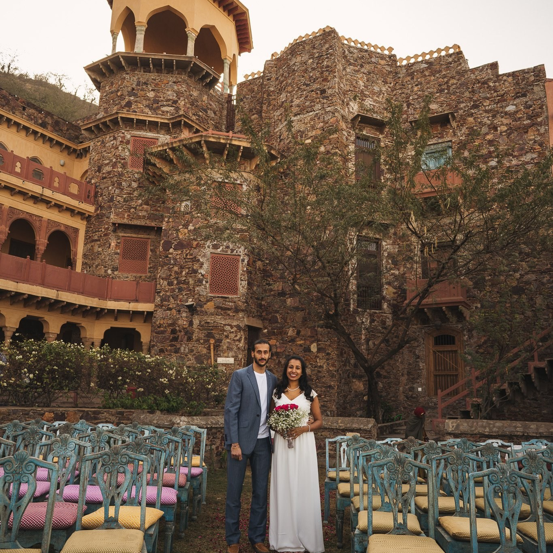 A destination wedding at Neemrana fort palace, Rajasthan, India