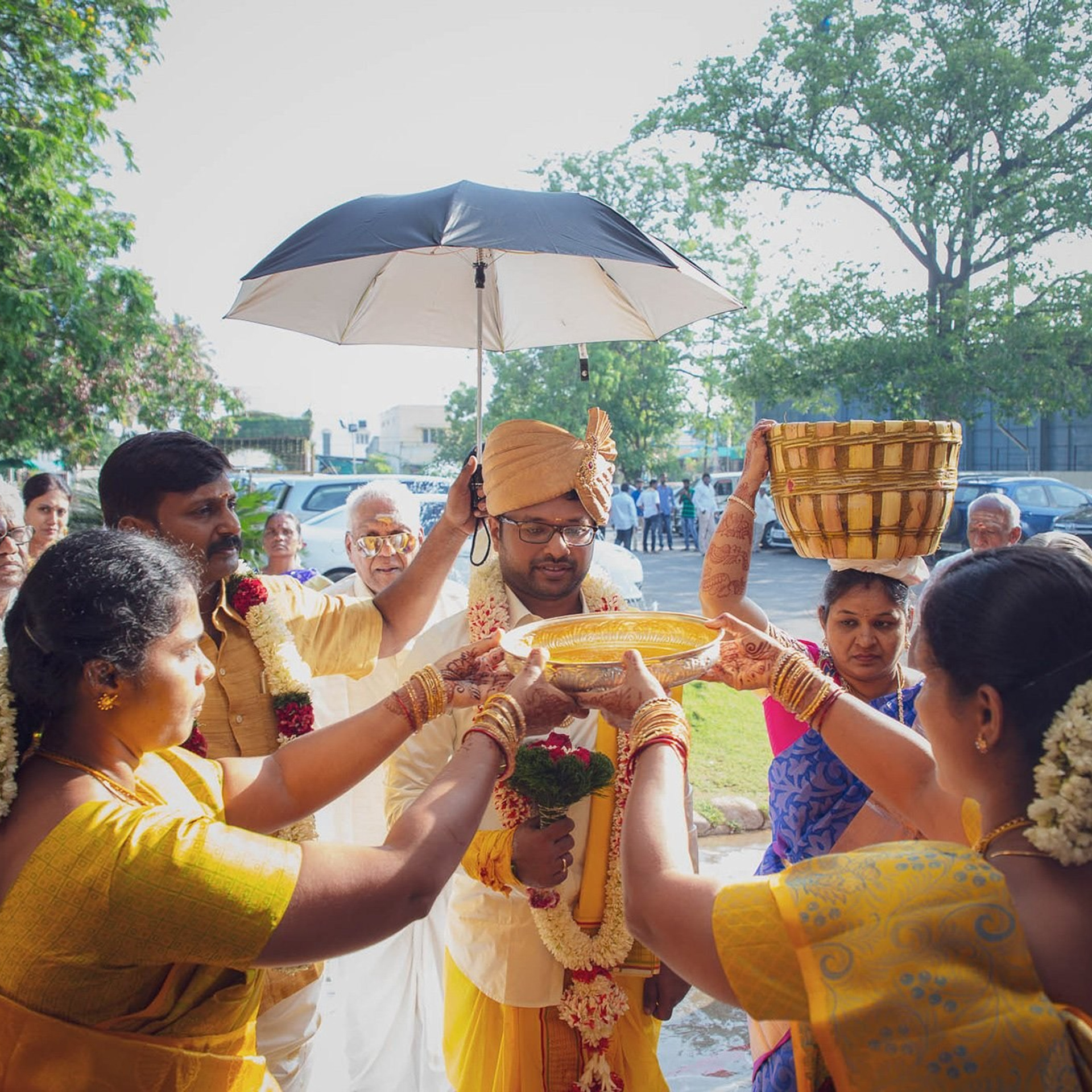 A traditional wedding at Muthu Mahal, Gobichettipalayam