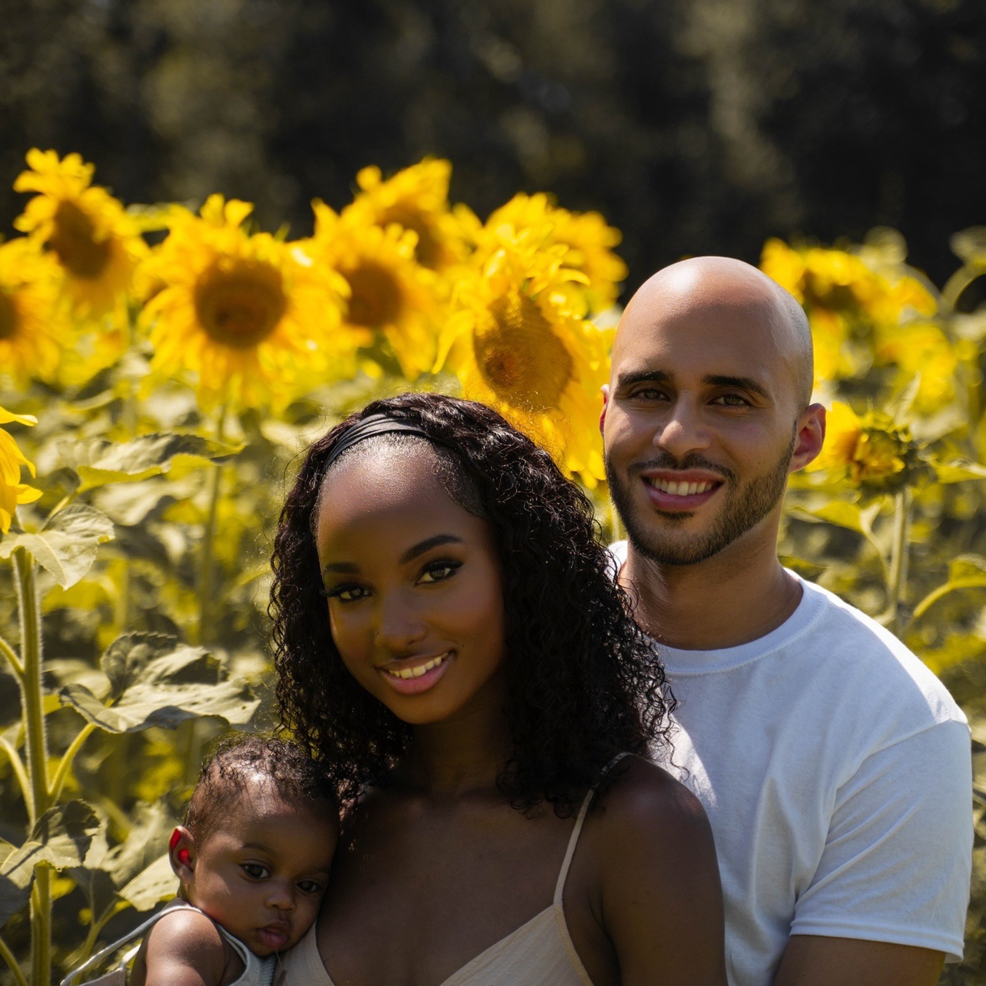 Jennifer and Louis at Sunflowers Farm