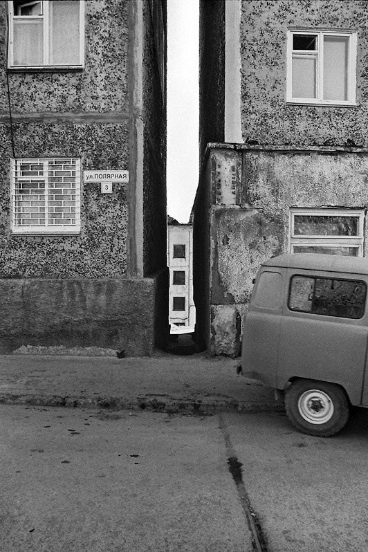 Polarnaya street, Provideniya settlement, Chukotka, Russia. September 2007