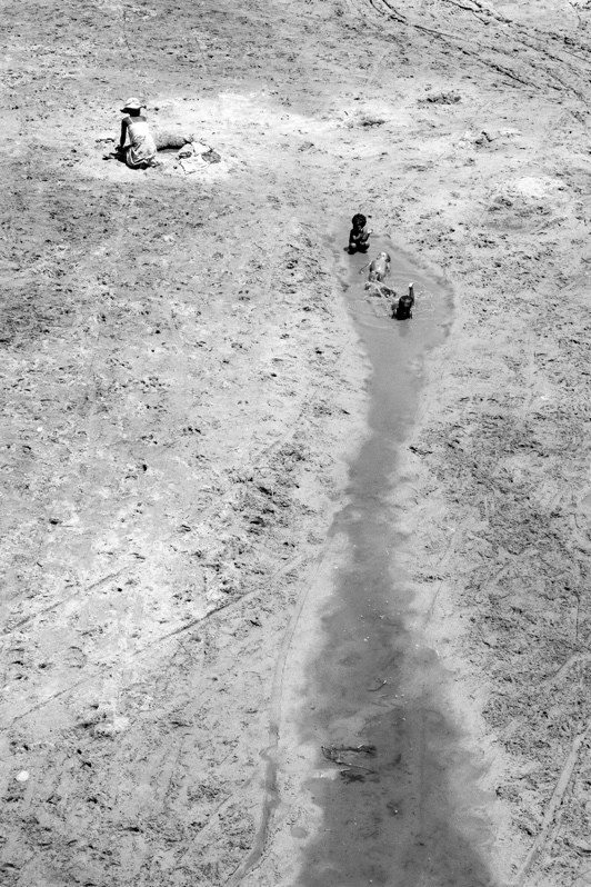 Drought at the river, near Amboasary Atsimo, Amboasary Sud district, Anosy region, Toliara province, Republic of Madagascar. 2018
