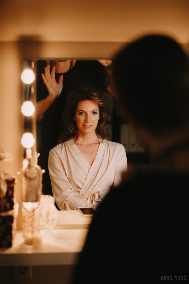 Kāzu ceremonija Ķempju baznīcā un svinības viesu namā Briedīši