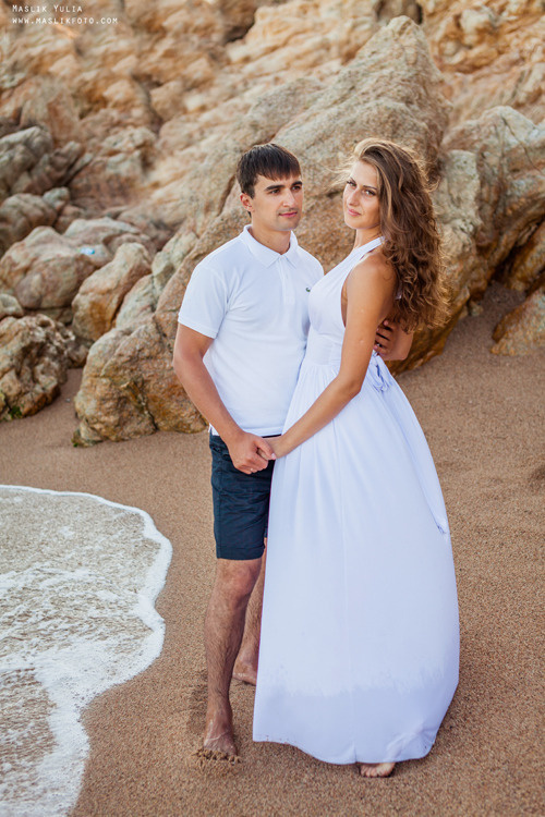Namiętna sesja zdjęciowa na Costa Brava. Fotograf w Barcelonie Hiszpanii Maslik Yulia