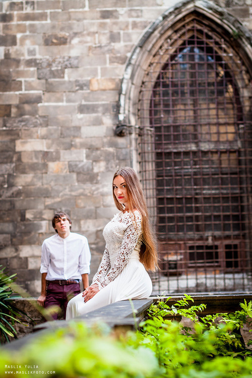 Stylowa sesja ślubna - Barcelona. Fotograf w Barcelonie Hiszpanii Maslik Yulia