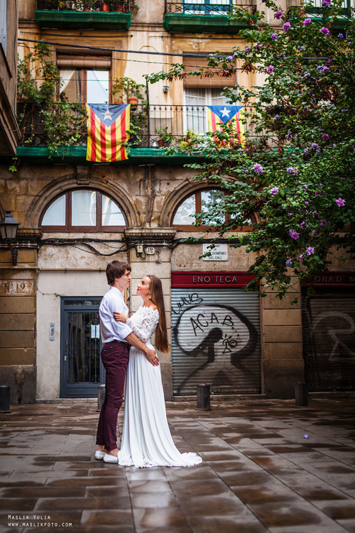 Stylowa sesja ślubna - Barcelona. Fotograf w Barcelonie Hiszpanii Maslik Yulia