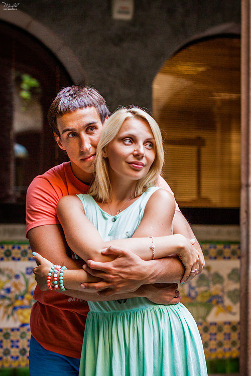 Perky sesión de fotos familiares en Barcelona. Fotógrafo en Barcelona  Maslik Yulia