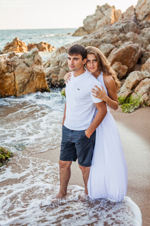 Namiętna sesja zdjęciowa na Costa Brava. Fotograf w Barcelonie Hiszpanii Maslik Yulia