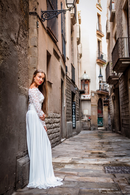 Stylowa sesja ślubna - Barcelona. Fotograf w Barcelonie Hiszpanii Maslik Yulia