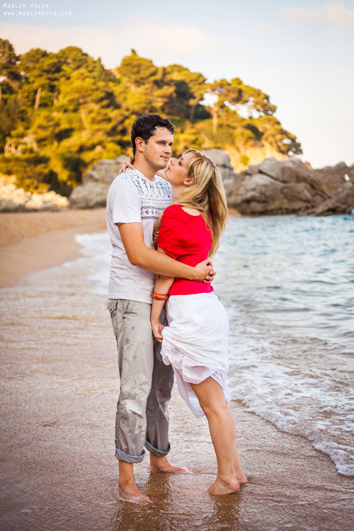 Romántica sesión de fotos en Barcelona. Fotógrafo en Barcelona  Maslik Yulia