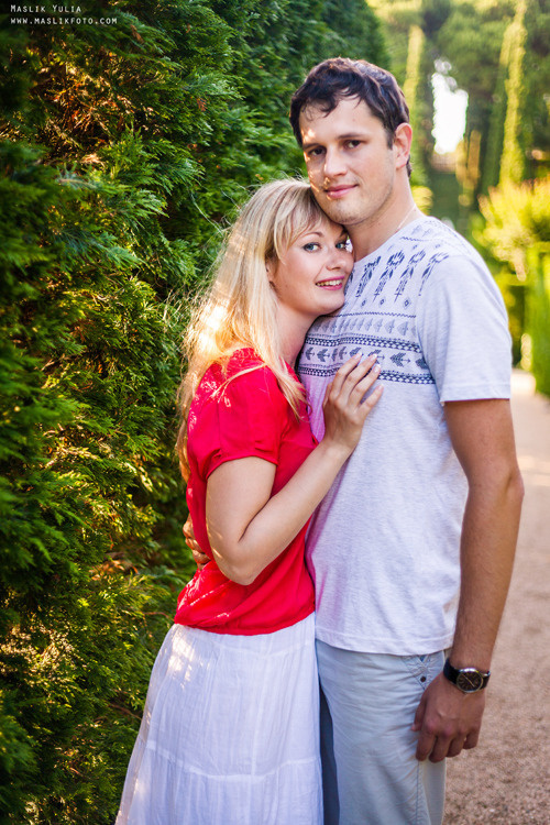 Romántica sesión de fotos en Barcelona. Fotógrafo en Barcelona  Maslik Yulia