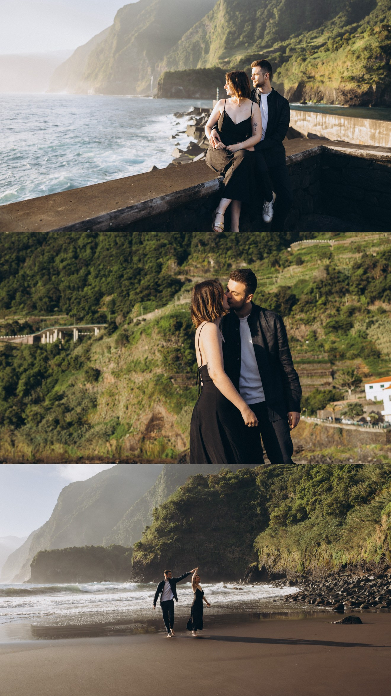 Love Story at Seixal Beach, Madeira | Romantic Couple Photoshoot. Fotógrafa na Madeira para casais, pedidos de casamento, elopements e casamentos íntimos | Tatiana