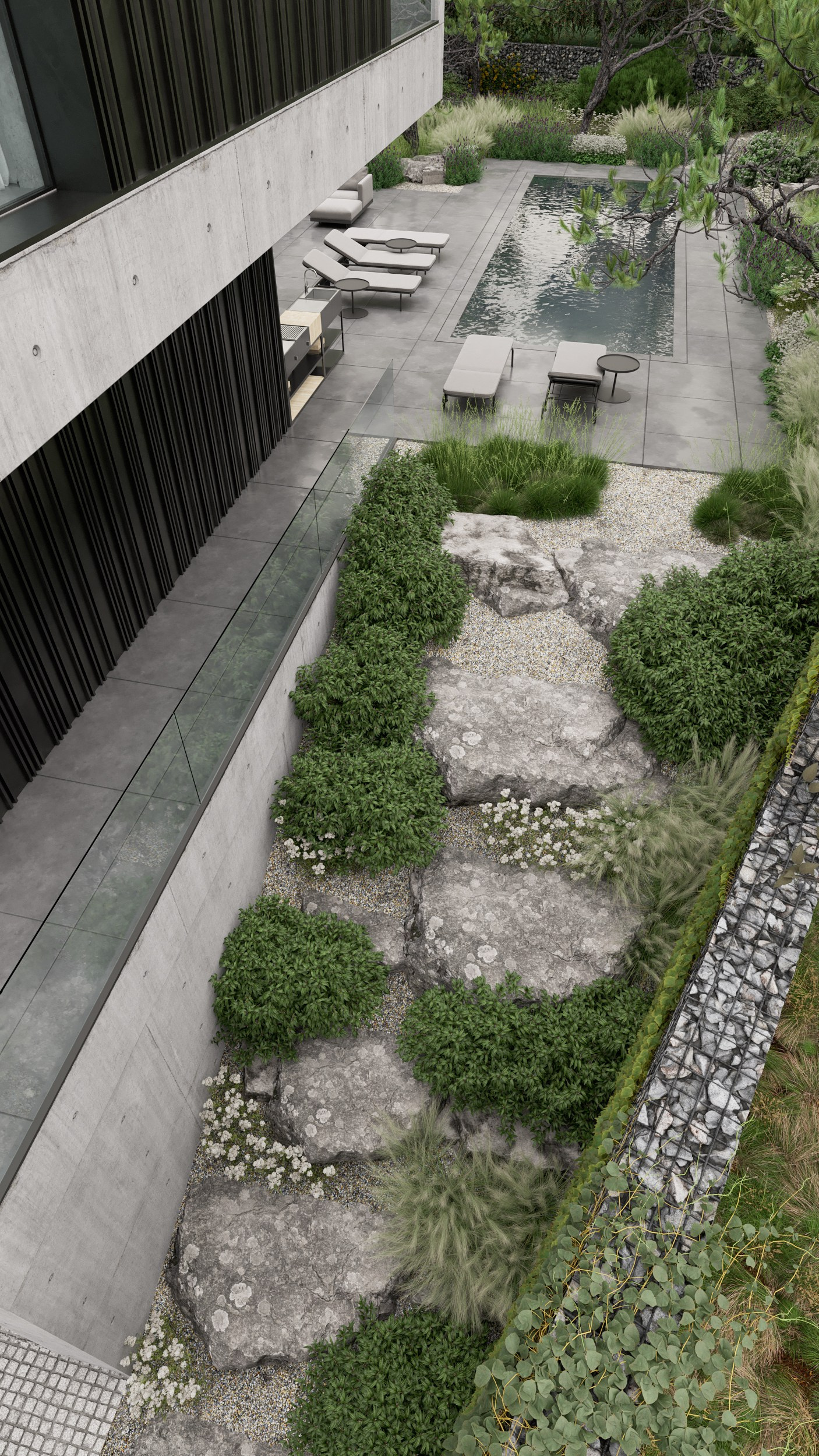 Zahrada — vila Chuchle 1. Filipenka Architects