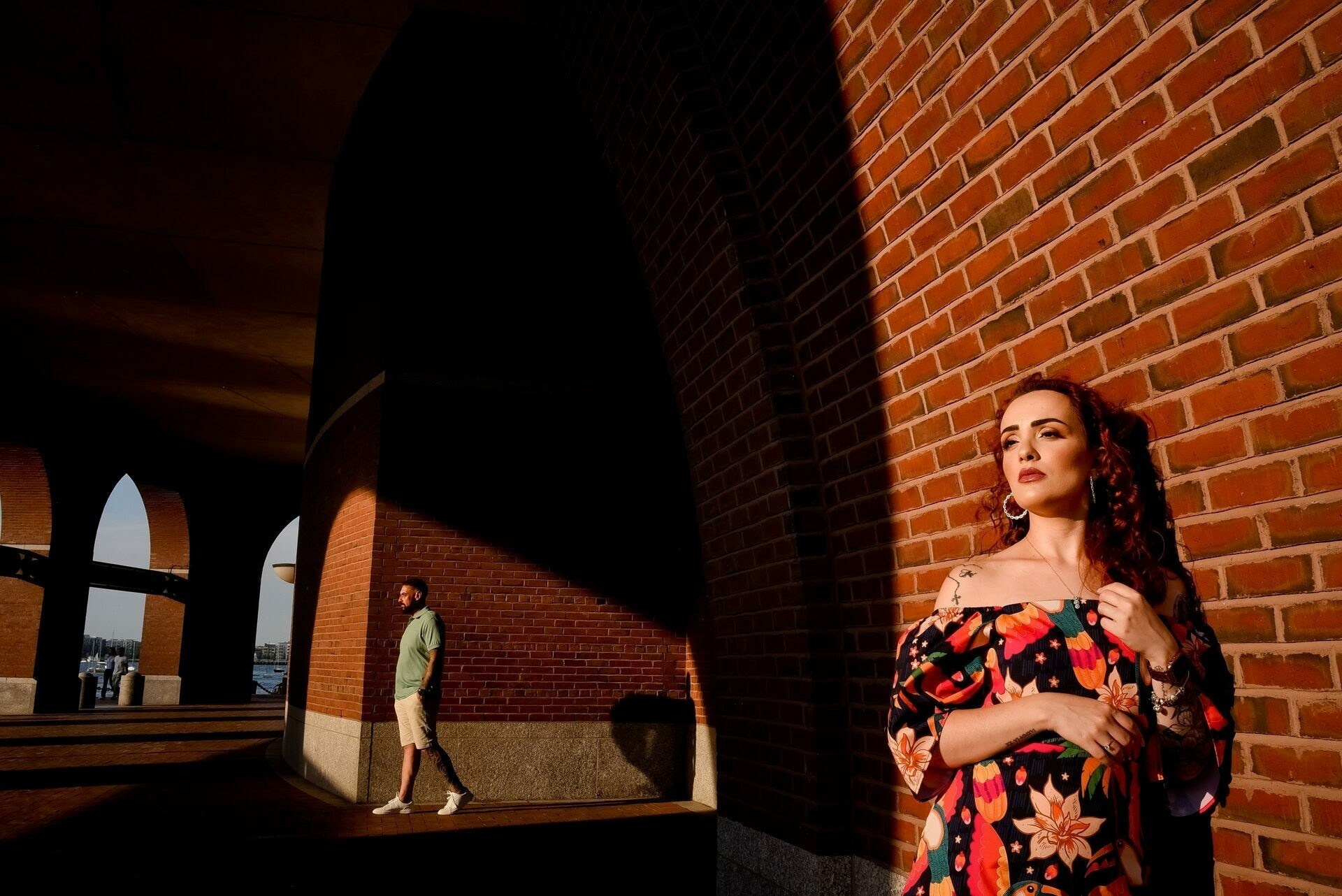 Exploring Love’s Canvas: Nagila and Ewerton’s Boston Photoshoot at Fan Pier Park. Wedding photographer in Orlando, Boston & New York Anderson Marques