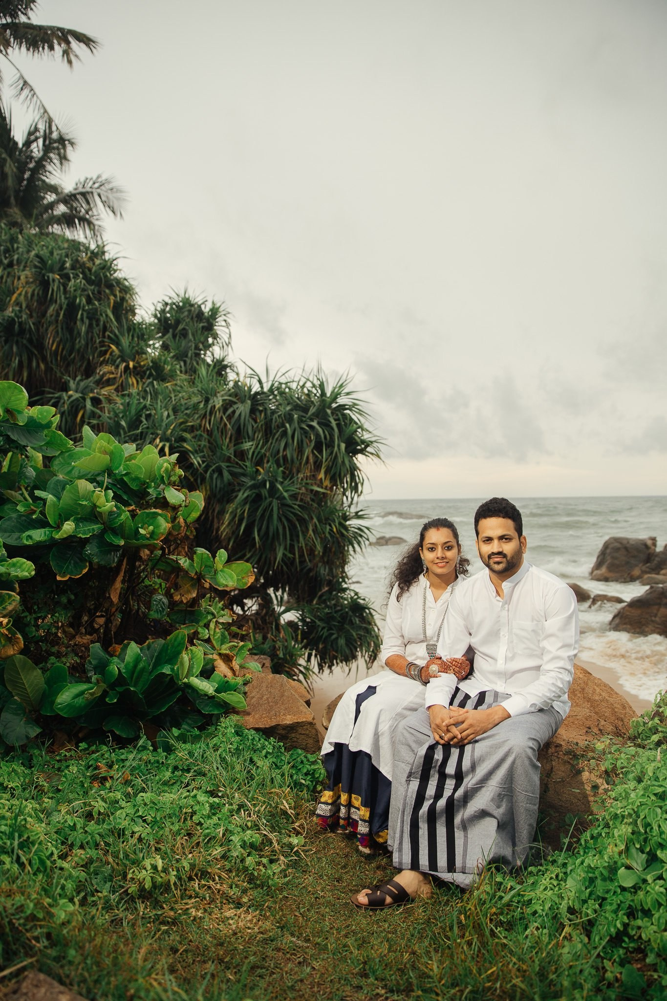 Post wedding portraits at Mount Lavinia, Sri Lanka