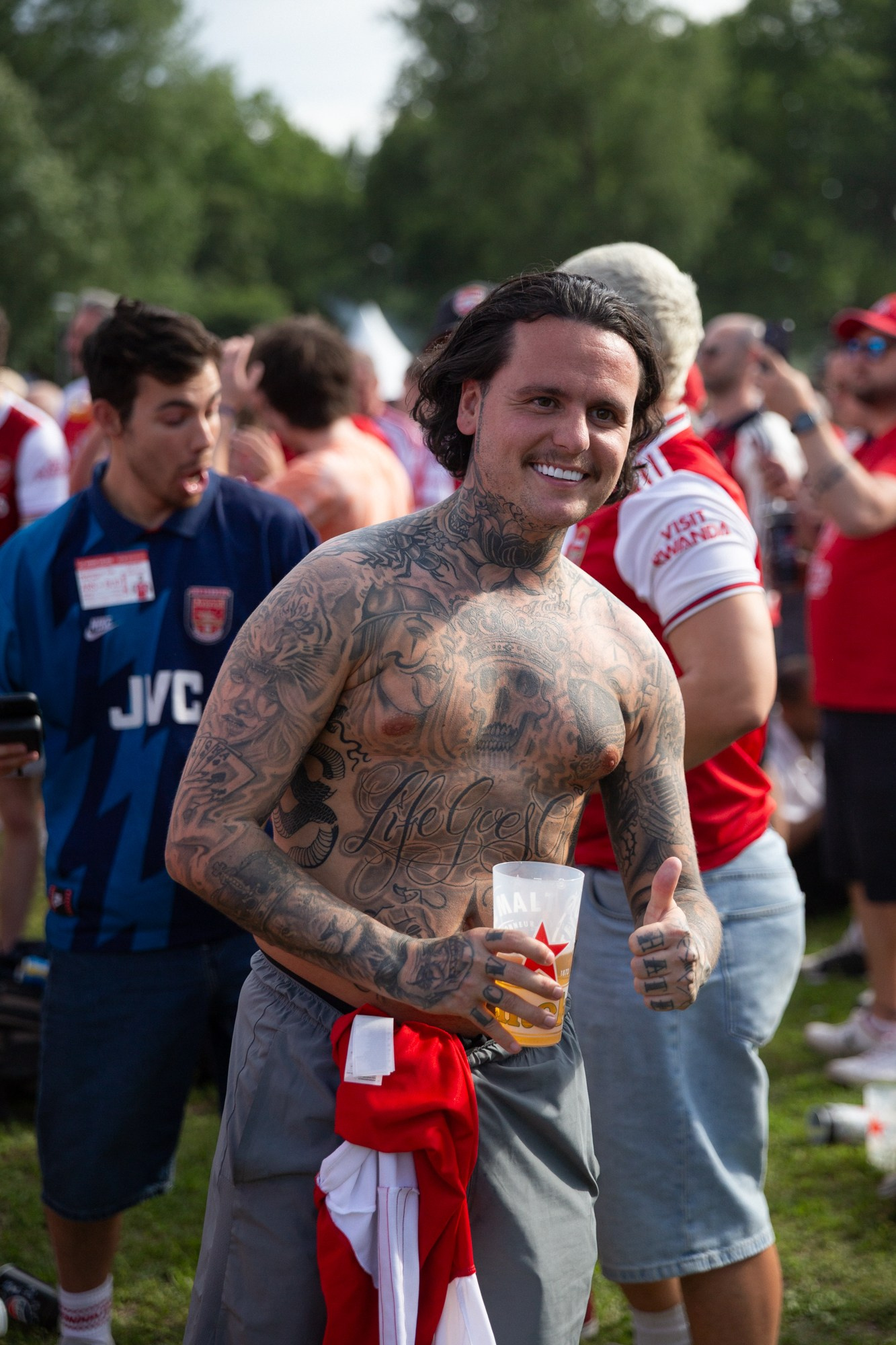 UEFA Champions League Final. Arsenal vs PSG. Budapest 2026. Arsenal Fan Zone. Photographer in Budapest — Yura Knyazev