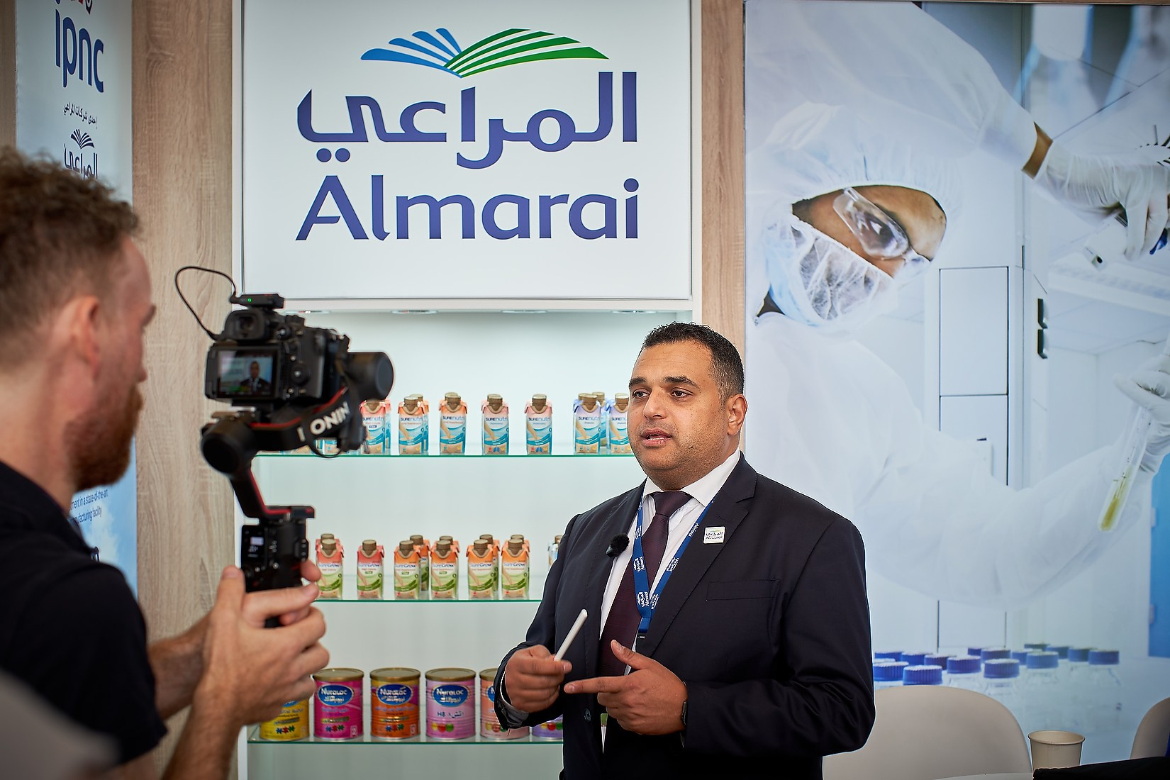 Prague Trade Show Photography focusing on Almaria from Saudi Arabia, a key participant at the global 47th ESPEN Congress on Nutrition & Metabolism.
