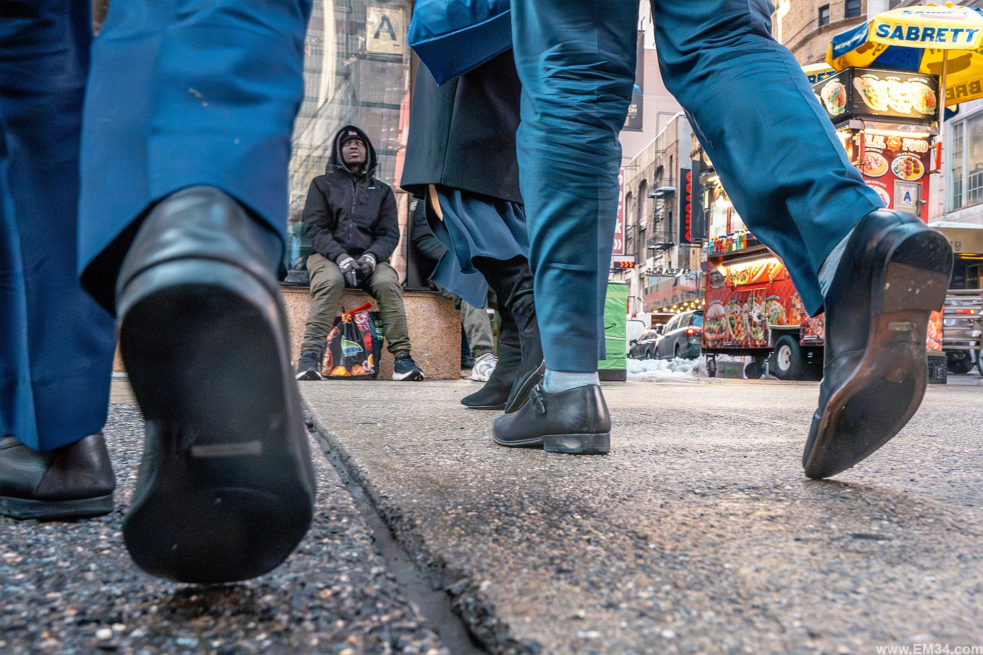 Two days after the blizzard, I walked from Central Park at 59th to Grand Central. Raw street photos of NYC quietly carrying on. Emin Kuliyev — Award-Winning Wedding Photojournalist NYC & USA | Best Wedding Photographer Known for Candid, Timeless Moments
