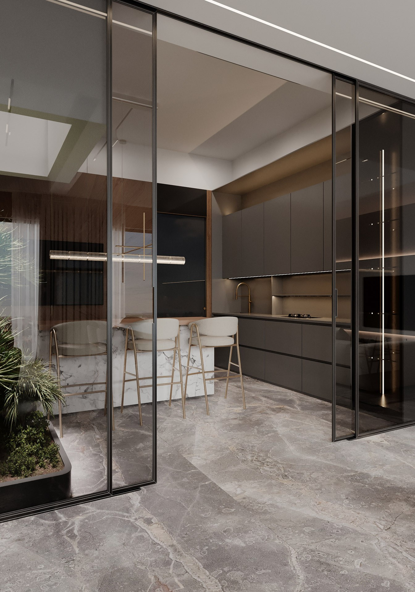 APARTMENT IN DHELI. Дизайн интерьера и 3D-визуализация | AB Design Buro