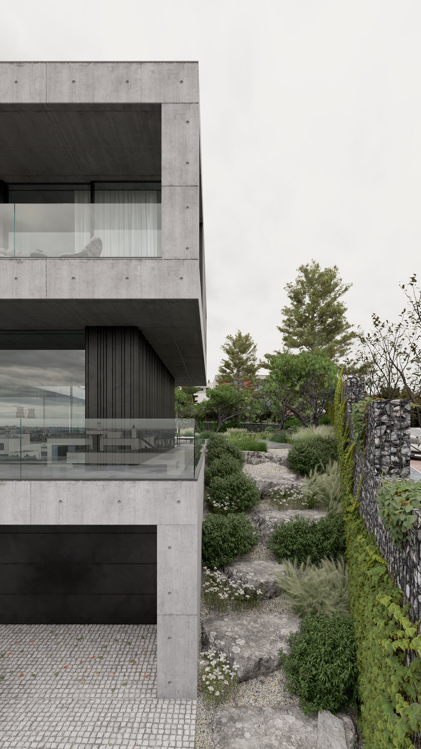 Zahrada — vila Chuchle 1. Filipenka Architects