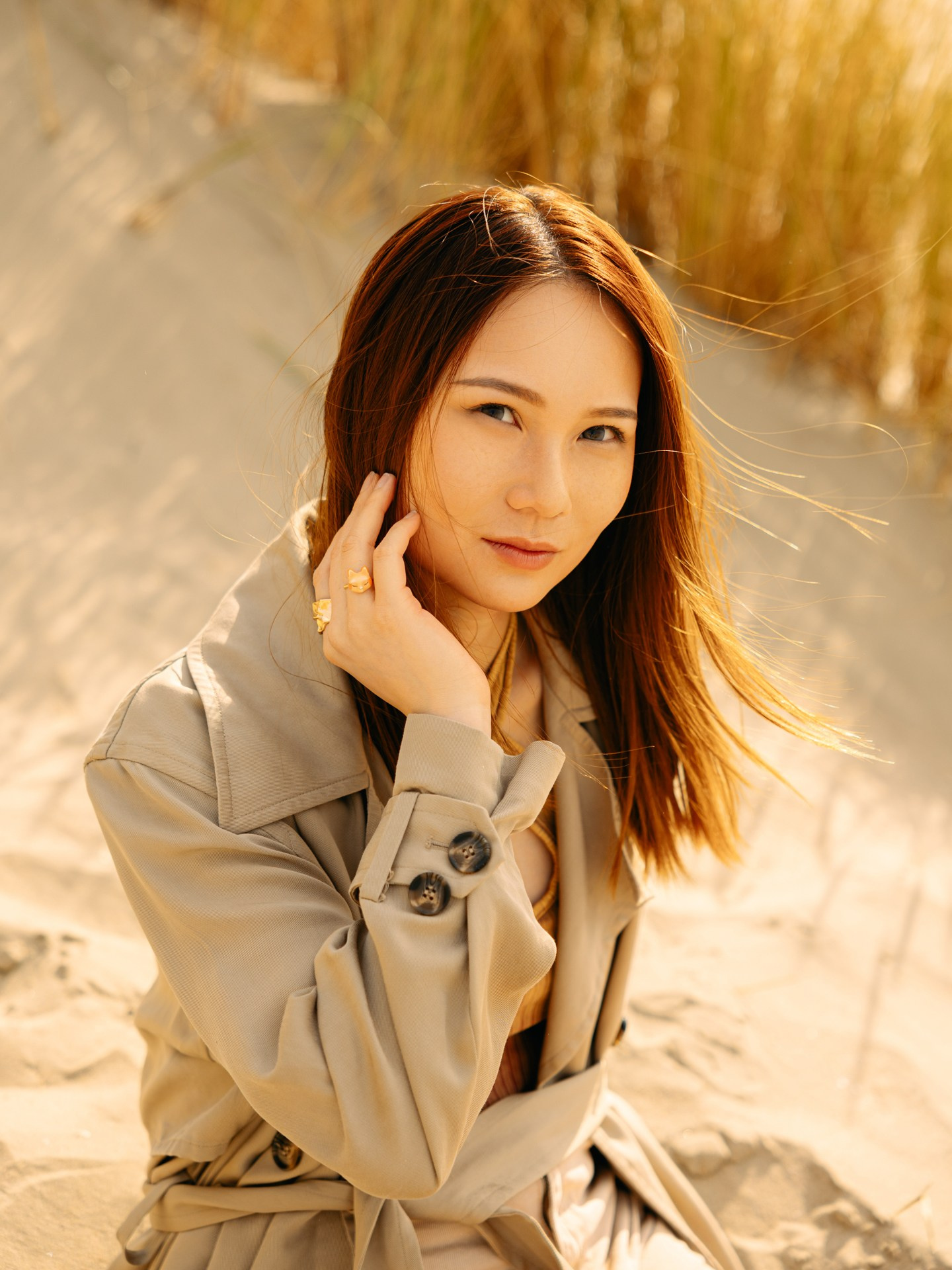 In the Dunes — Portrait Photoshoot on the Dutch Coast. Romantic & Soulful Photography by Natalia Olhova in Rotterdam