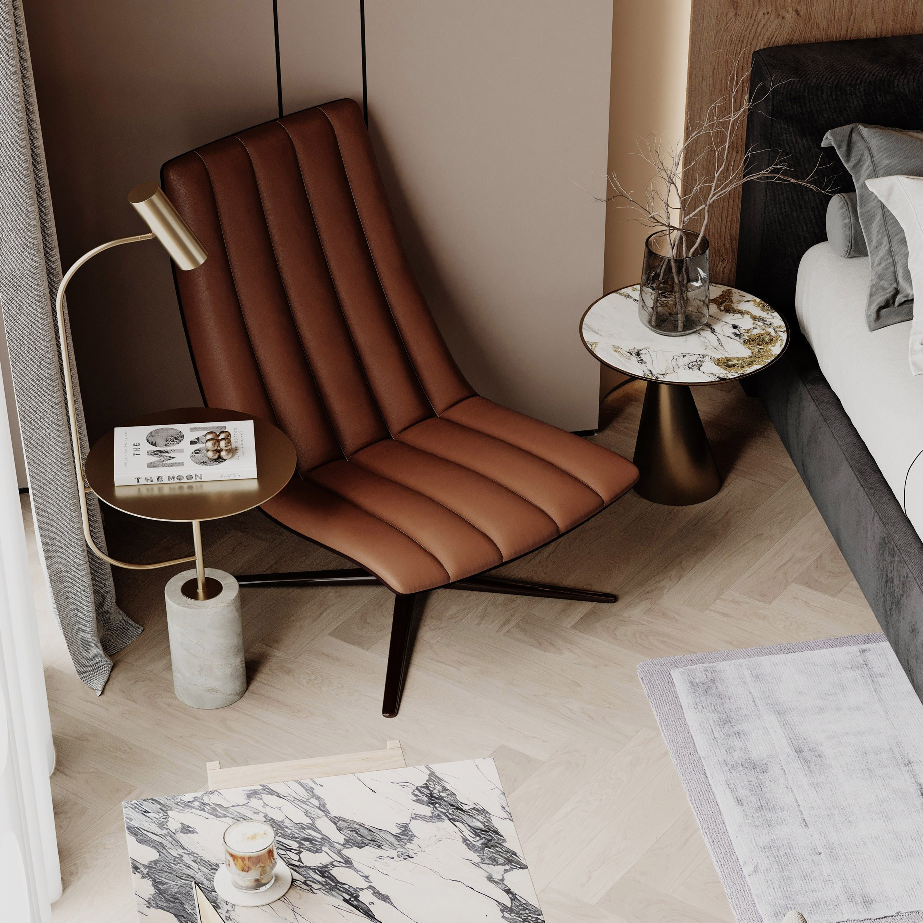 APARTMENT IN DHELI. Дизайн интерьера и 3D-визуализация | AB Design Buro