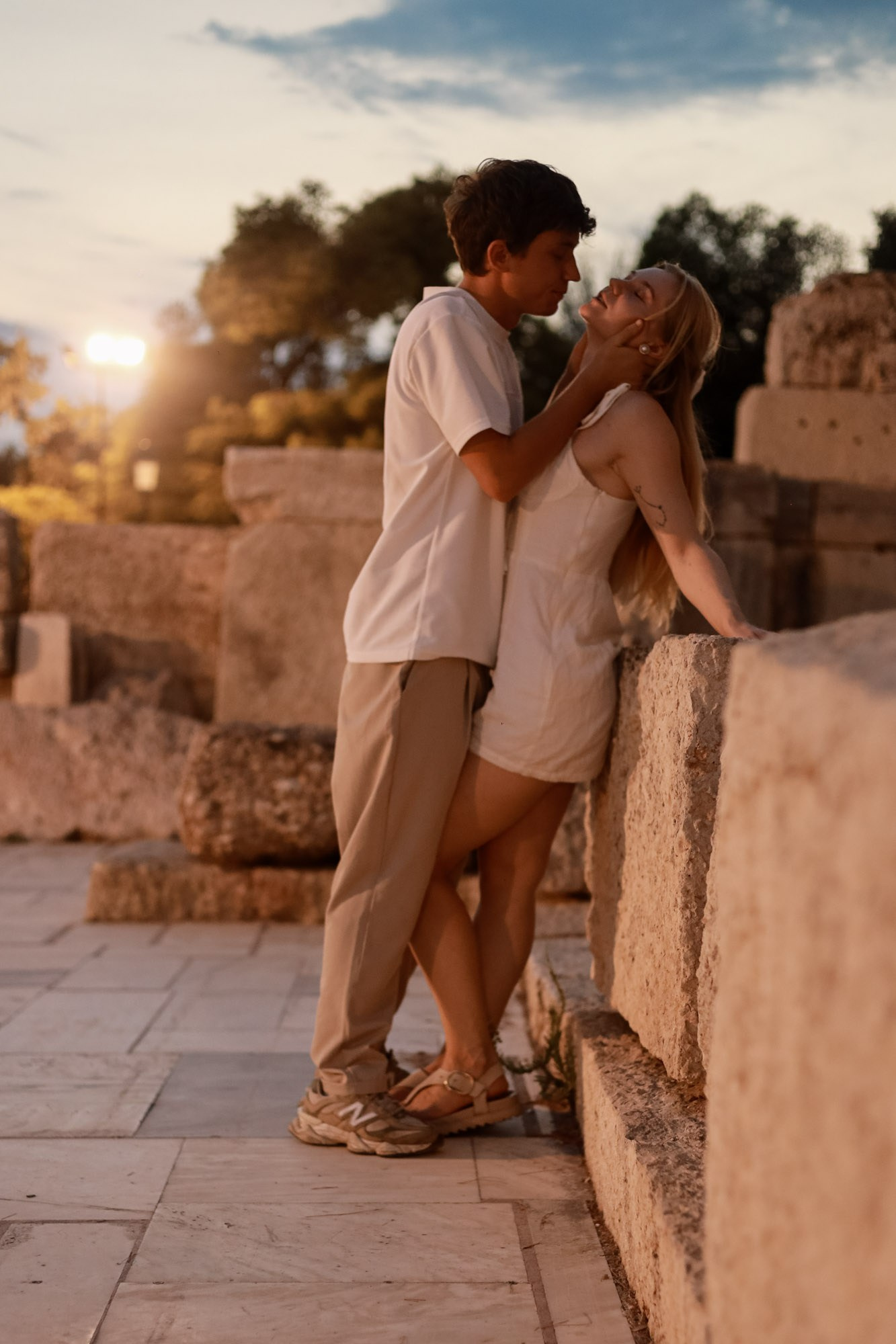 Sunset Couple Photoshoot near the Acropolis, Athens