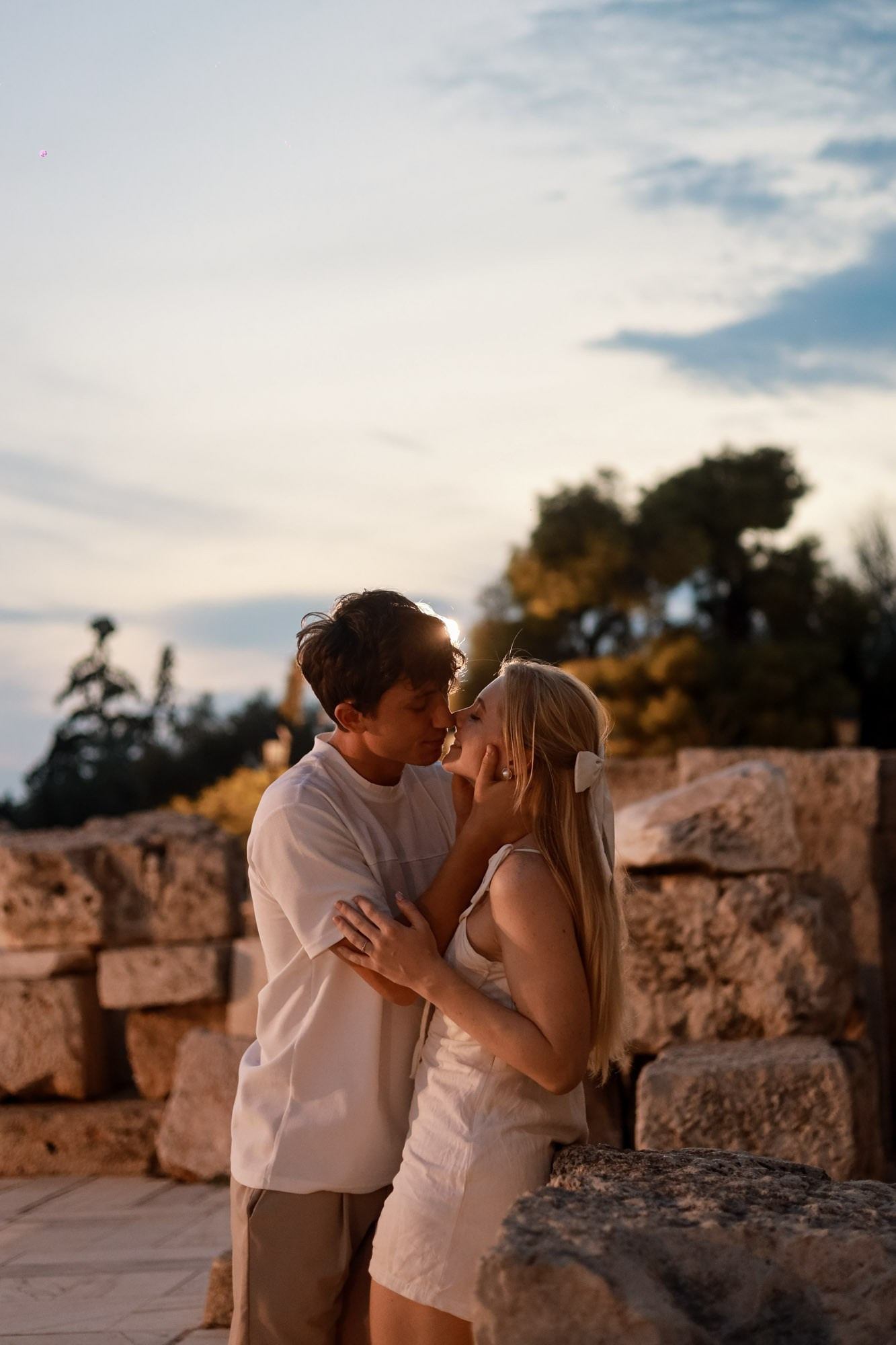 Sunset Couple Photoshoot near the Acropolis, Athens