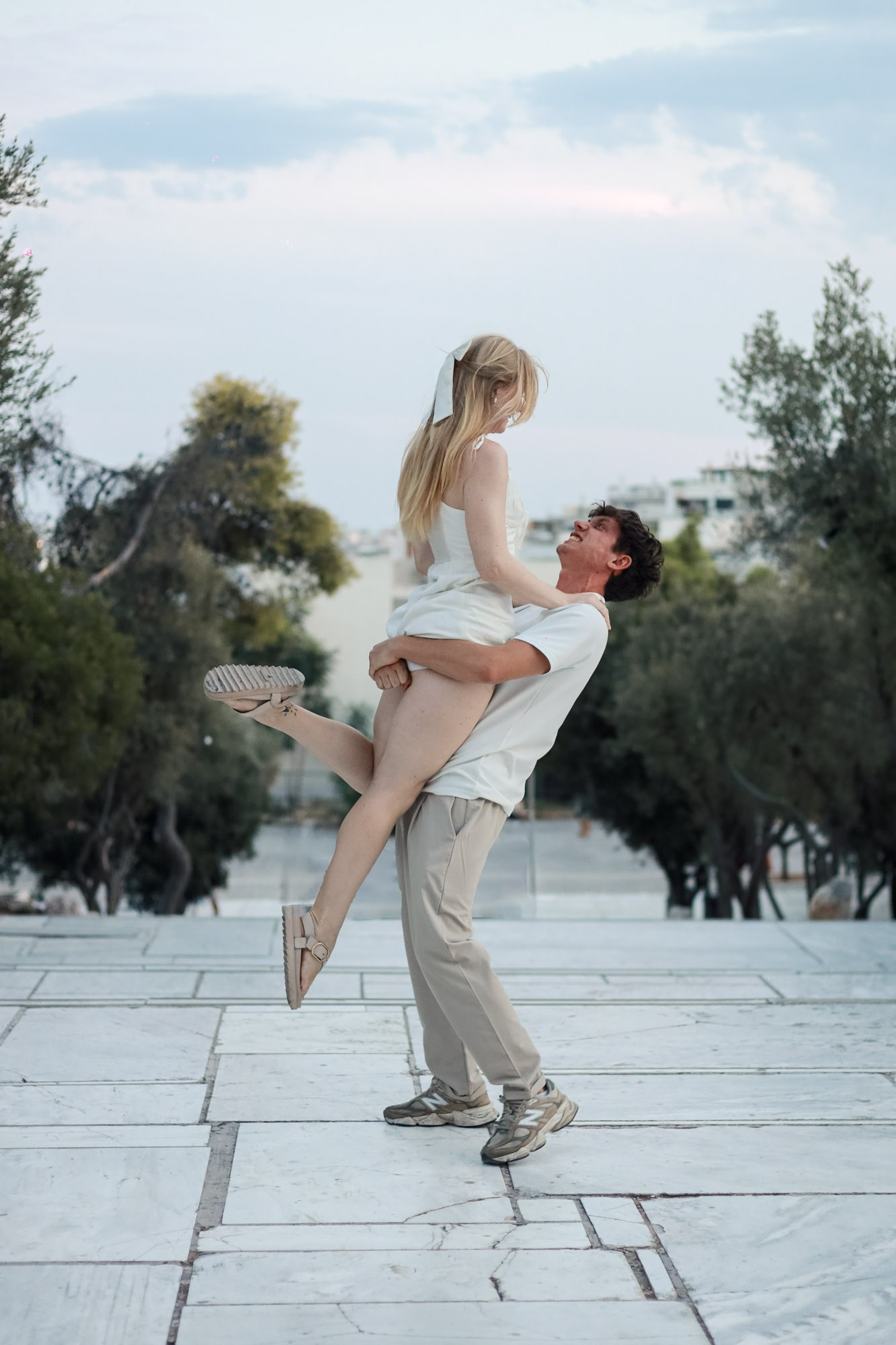Sunset Couple Photoshoot near the Acropolis, Athens