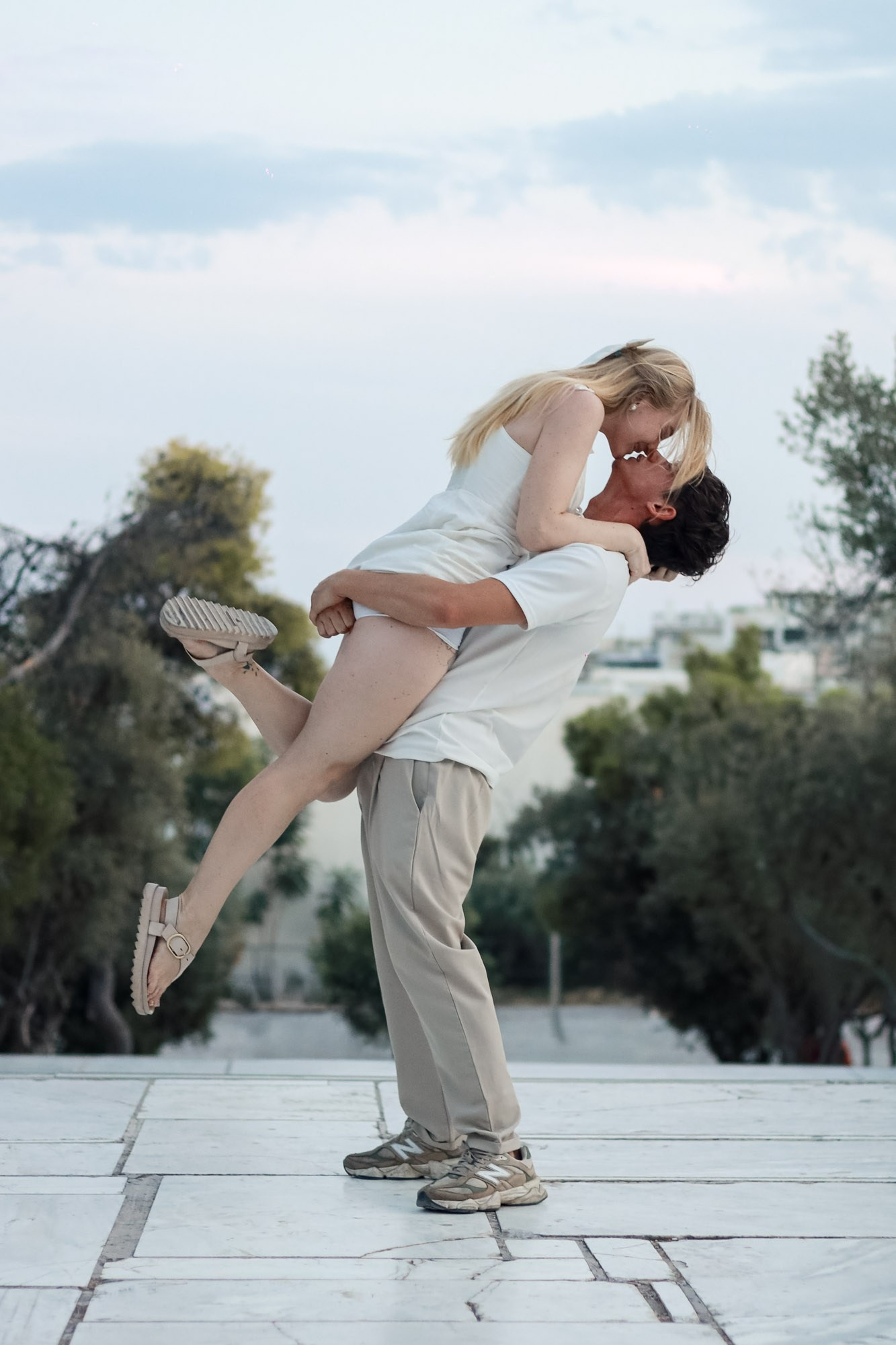 Sunset Couple Photoshoot near the Acropolis, Athens