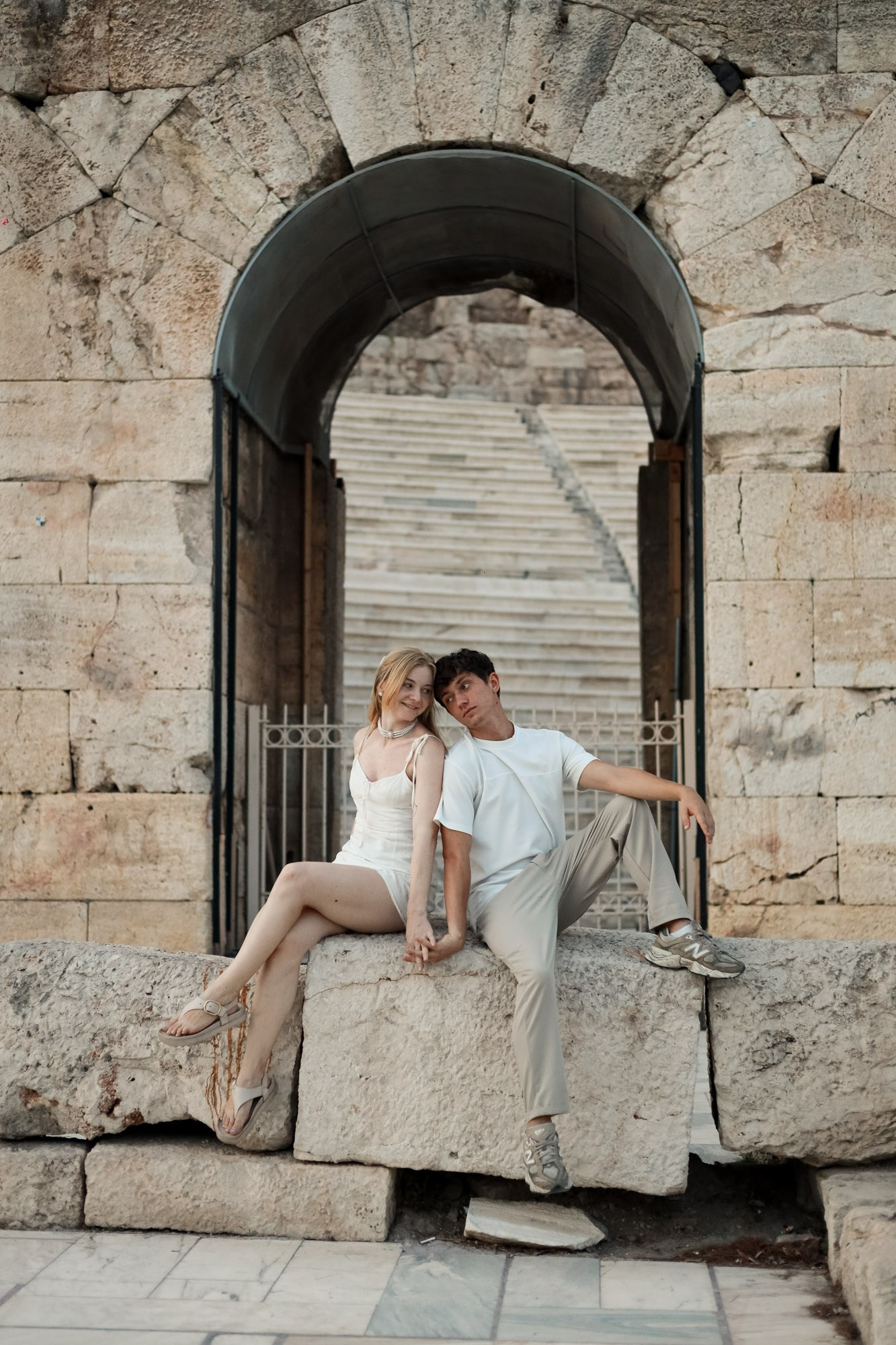 Sunset Couple Photoshoot near the Acropolis, Athens