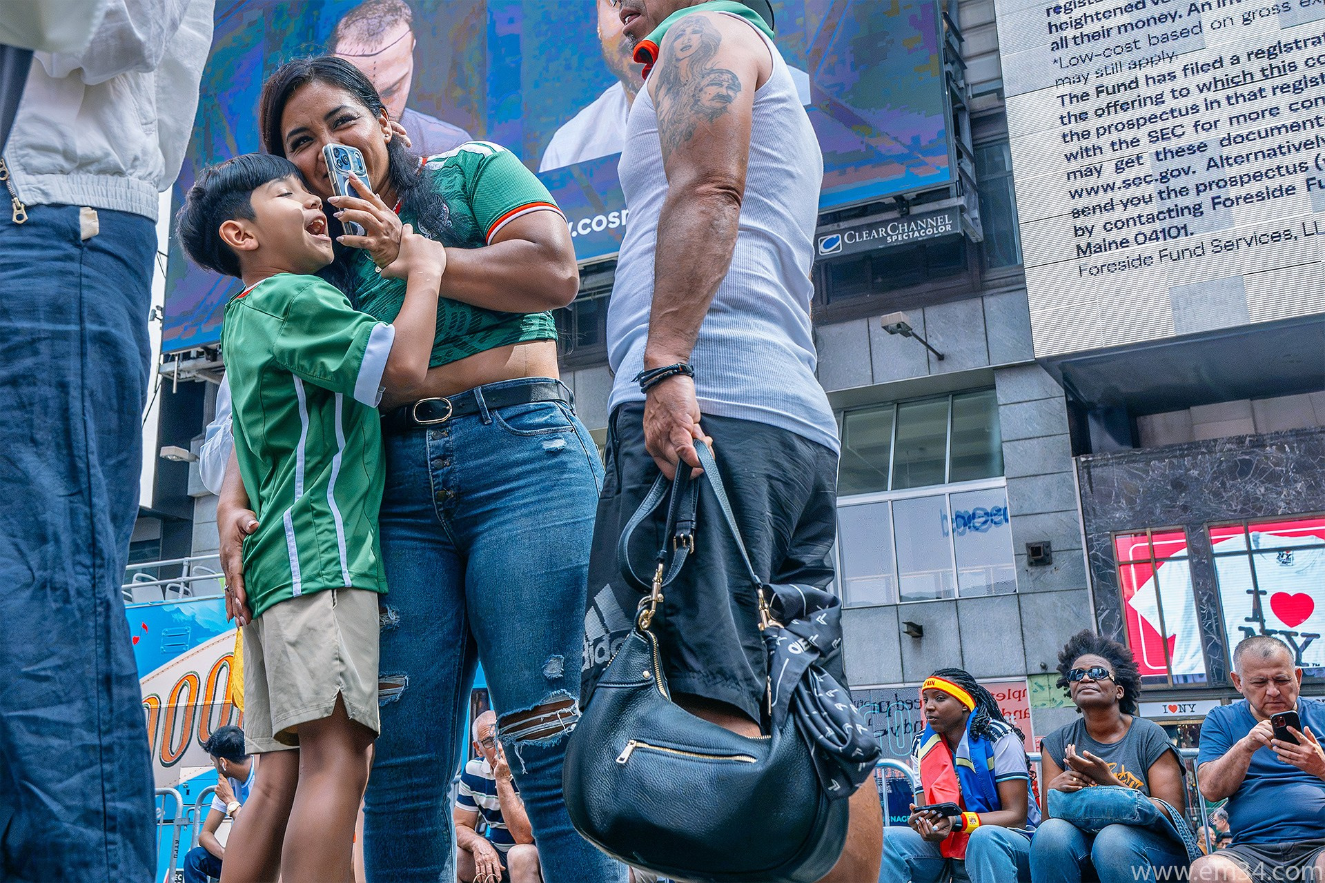 Spain vs Argentina Fans in Times Square | Street Photography by Emin Kuliyev