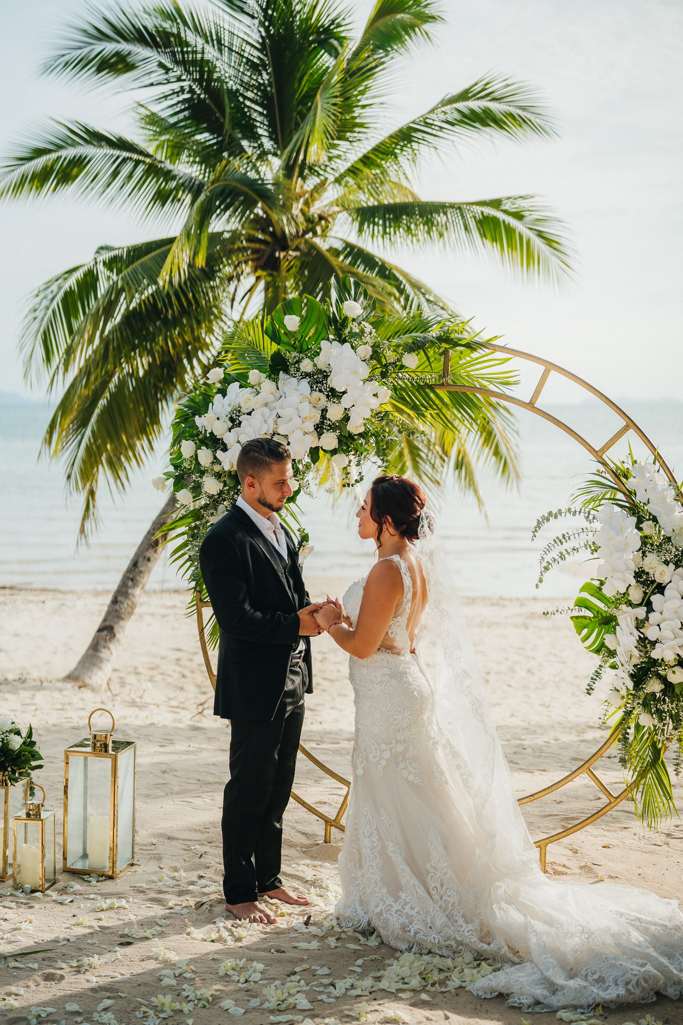 Western ceremony. Wedding on Koh Samui, Thailand