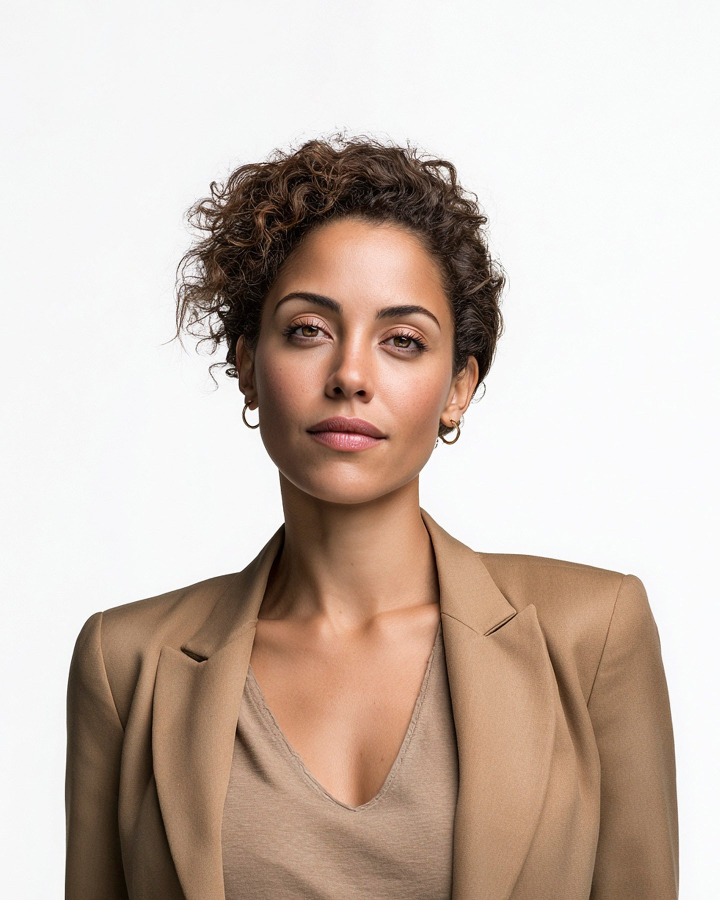 Elegant female business portrait for LinkedIn and social media marketing materials.