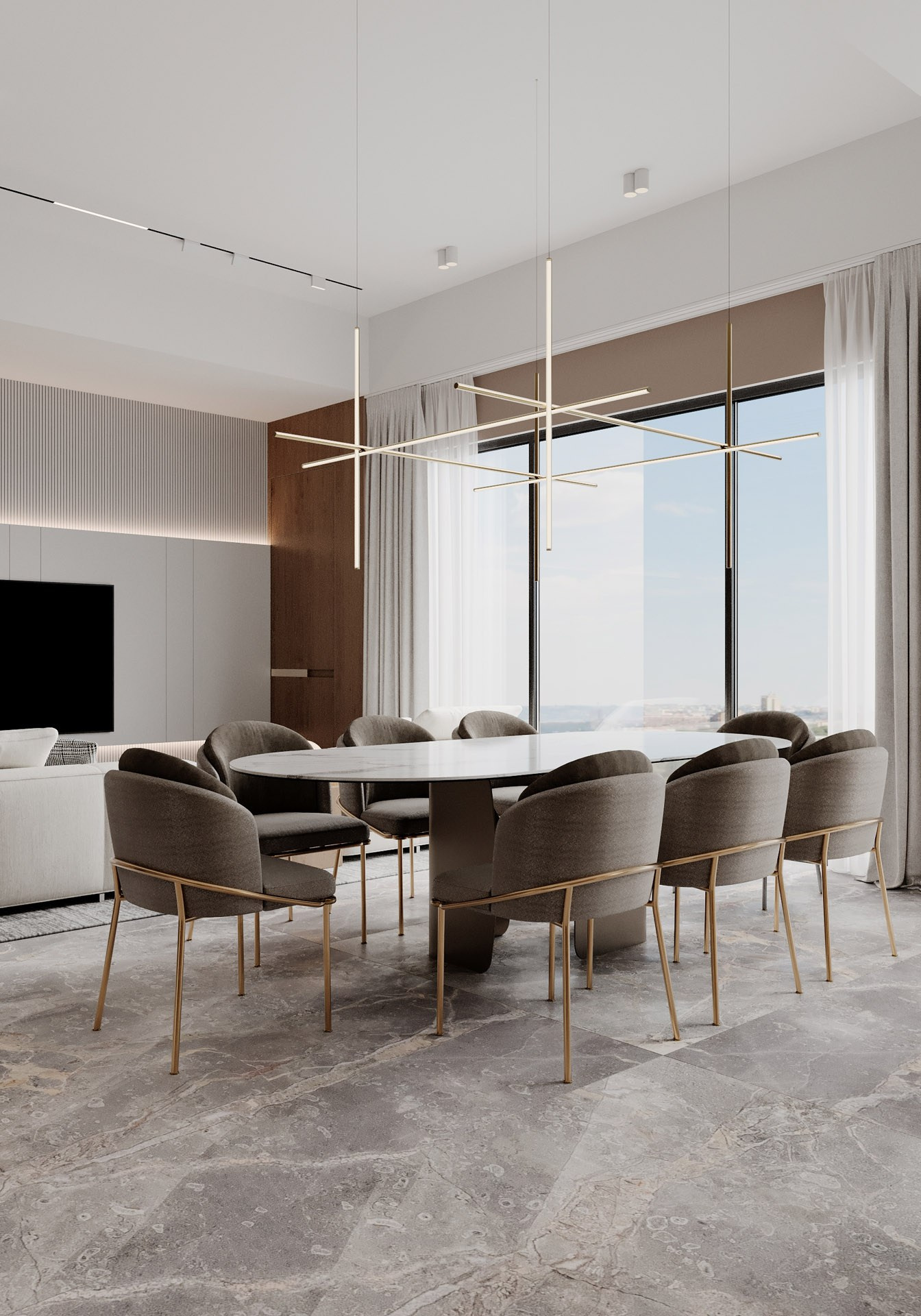 APARTMENT IN DHELI. Дизайн интерьера и 3D-визуализация | AB Design Buro