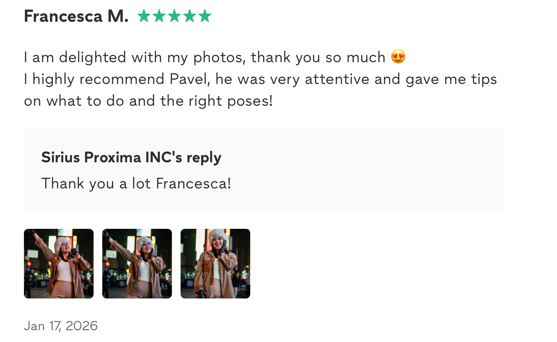 Photography company in NYC — Sirius Proxima Photography