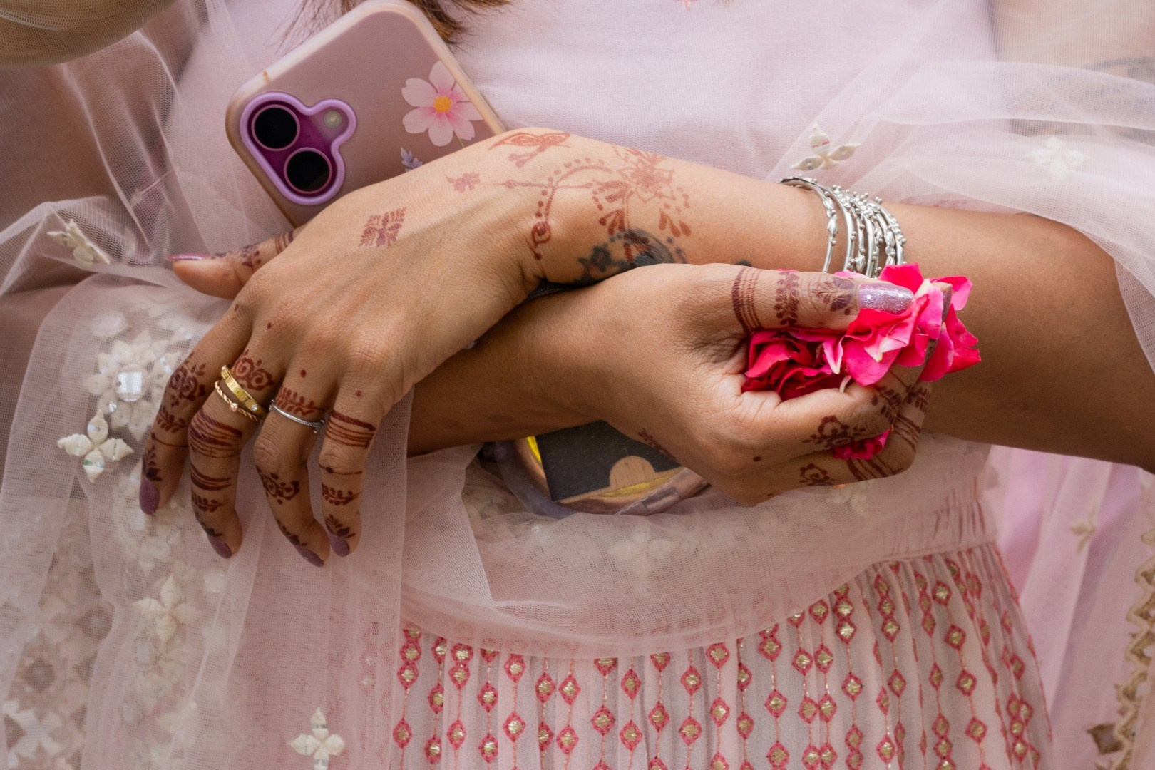 Hands in the Air: Chiranjeev & Niharika at Hyatt Centric Hebbal. Truly Yours | Documentary Wedding Photography & Films | Sharath Padaru, Bangalore