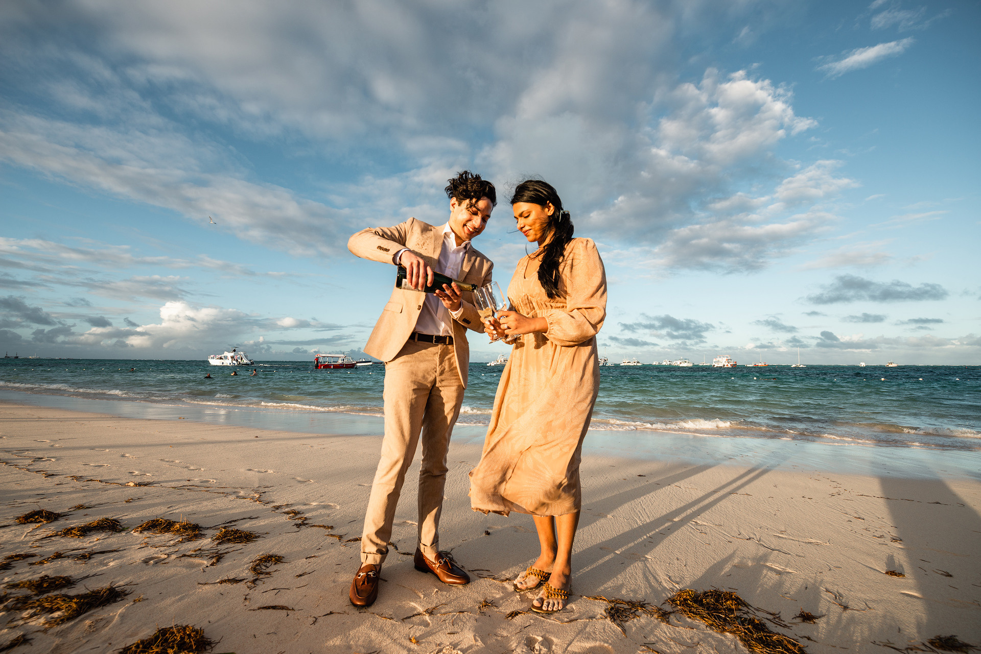 Pedidos de Casamento em Punta Cana | Pacotes Românticos na Praia. Fotógrafo de Casamento e Pedido de Casamento em Punta Cana — Mikhail Chernov
