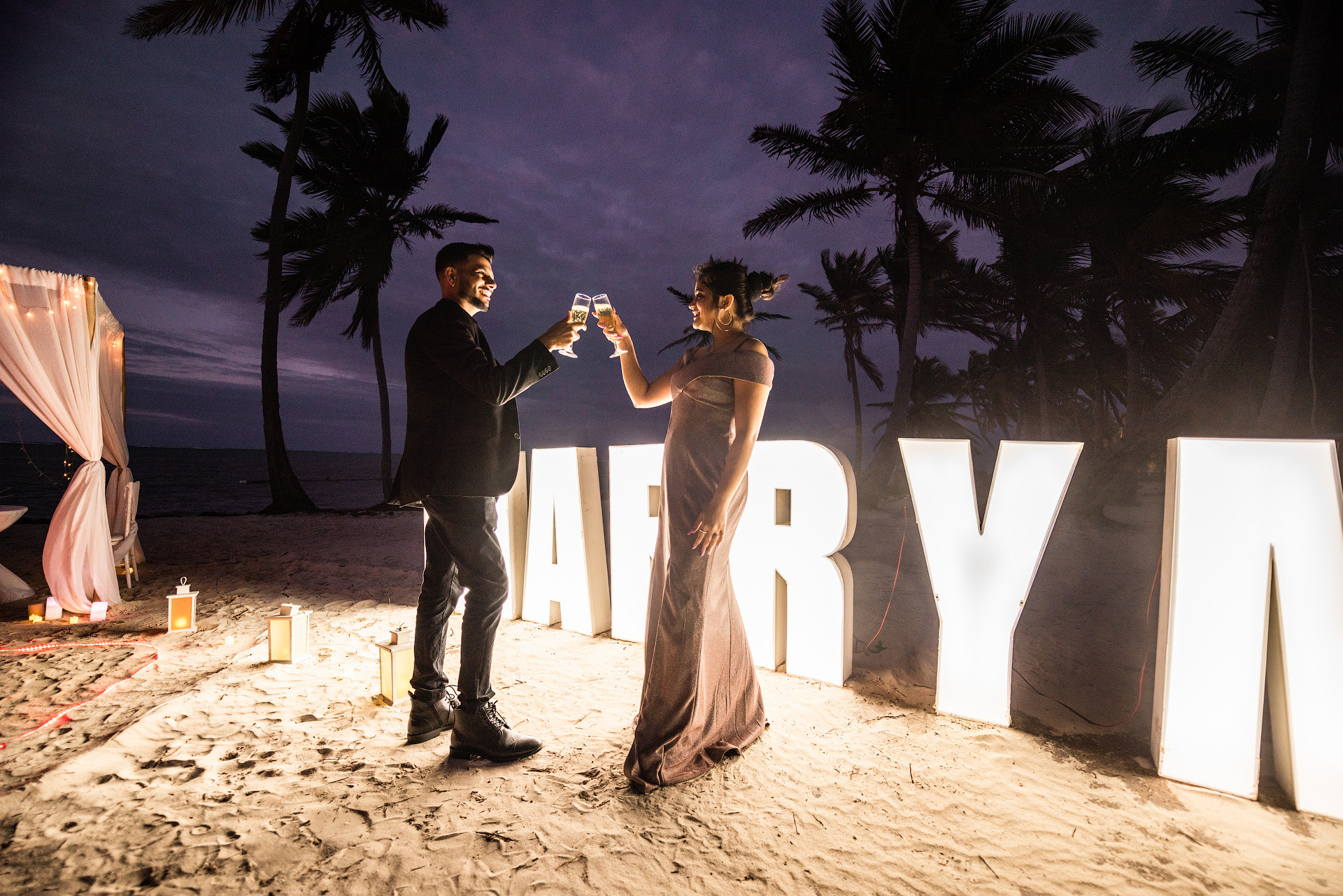 Pedidos de Casamento em Punta Cana | Pacotes Românticos na Praia. Fotógrafo de Casamento e Pedido de Casamento em Punta Cana — Mikhail Chernov