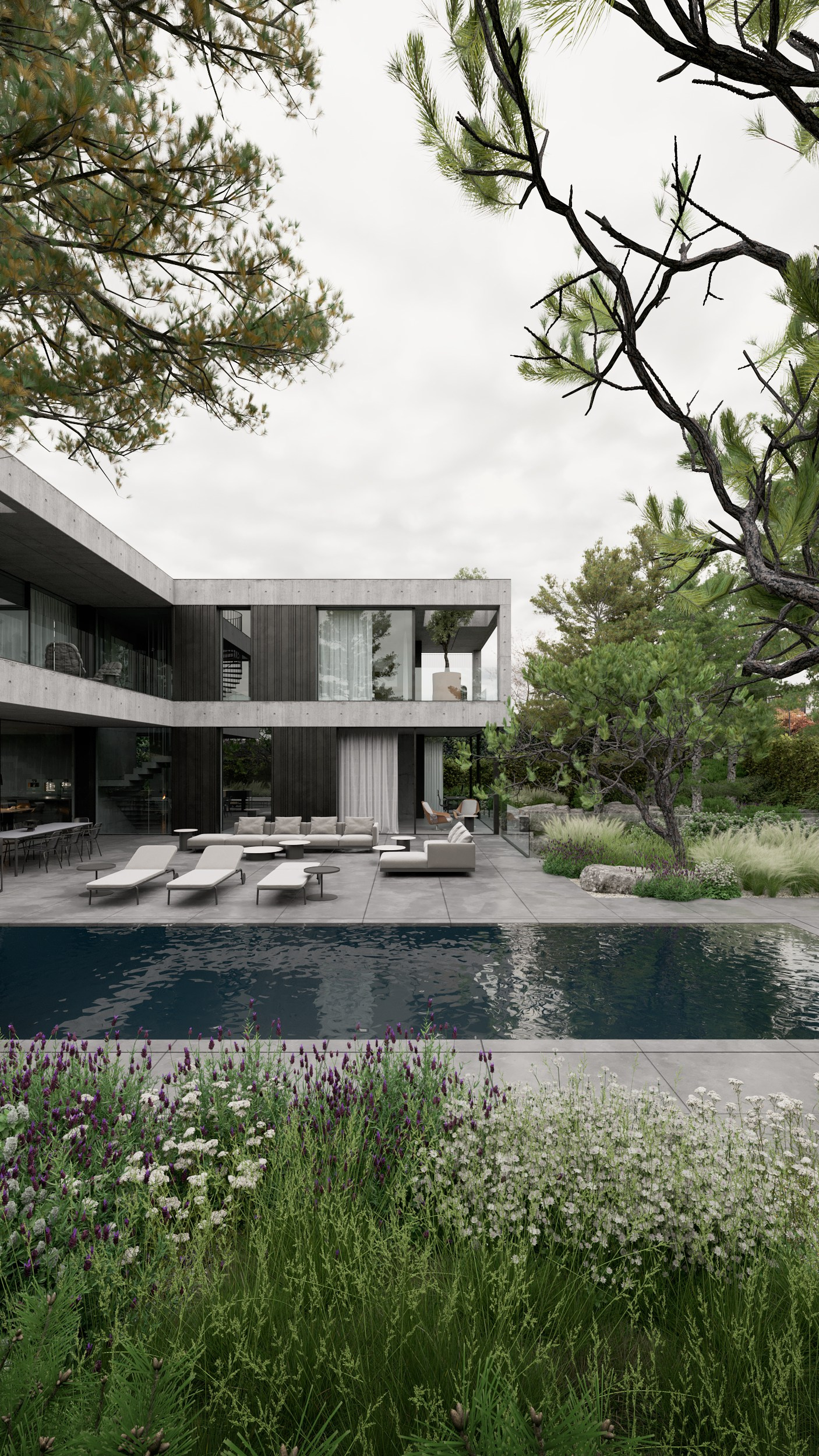 Zahrada — vila Chuchle 1. Filipenka Architects