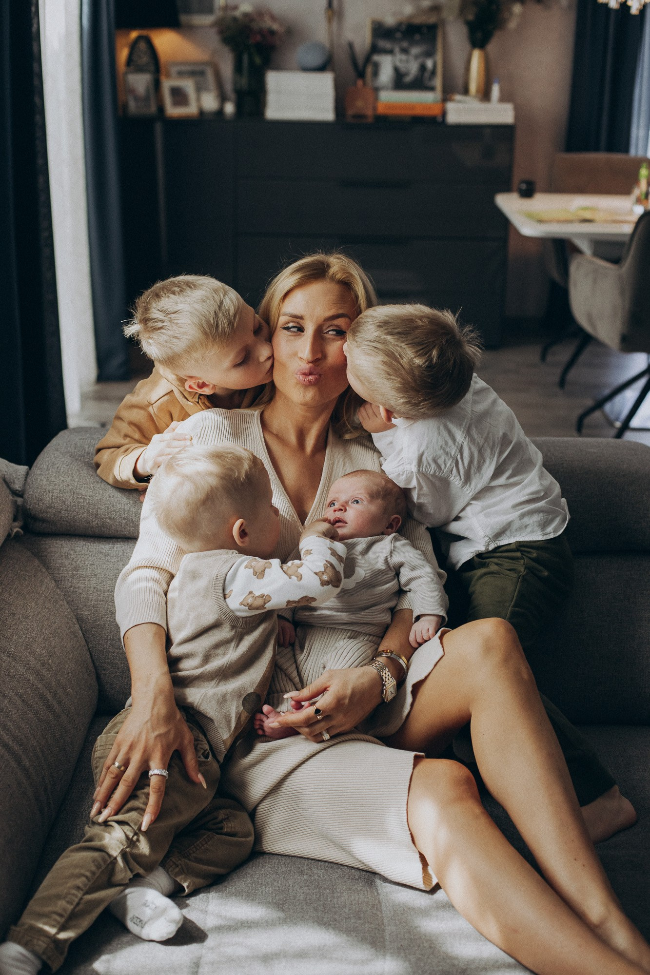 Familien shooting zuhause für große Familien in Heilbronn, Stuttgart, Heidelberg, Öhringen