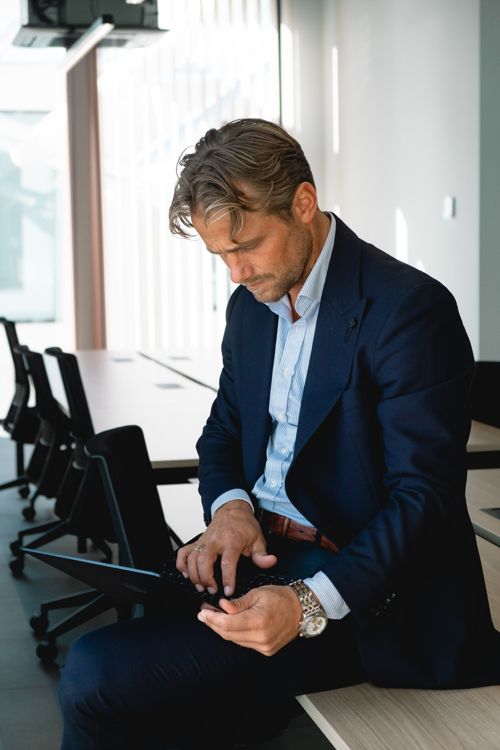 Business content photoshoot in Alicante for Norwegian Capital