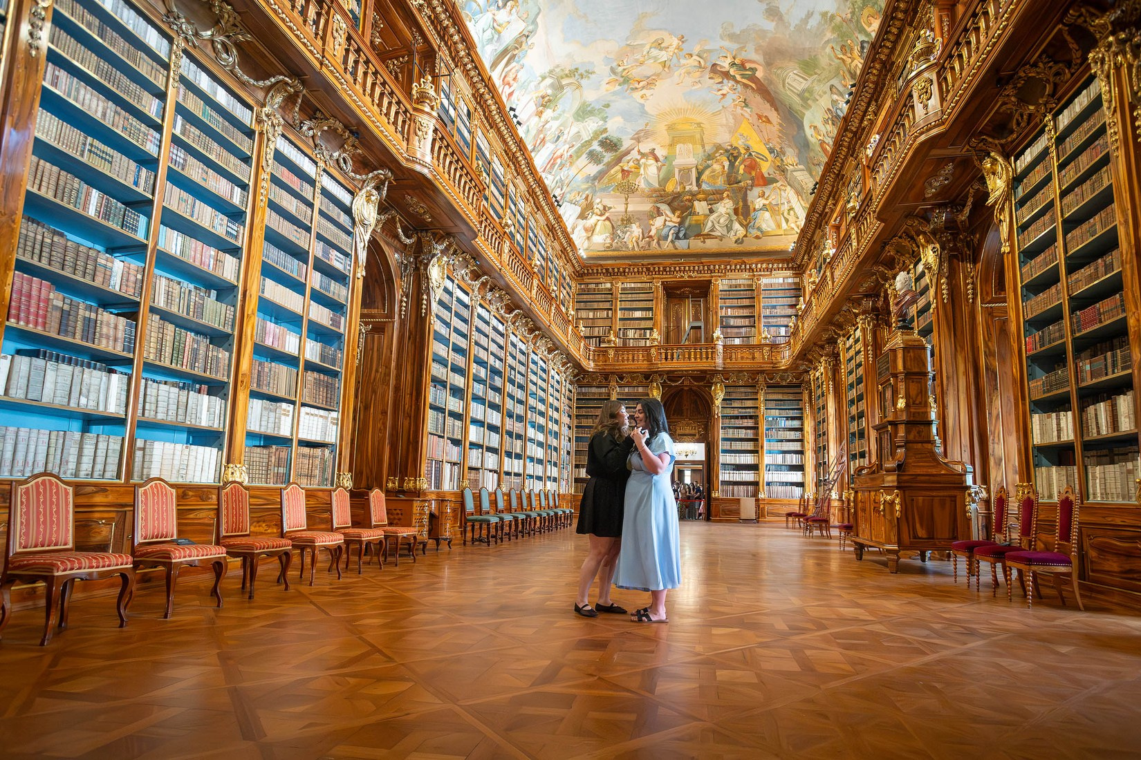 Strahov Library Prague Proposal | Surprise Engagement Photos in Prague