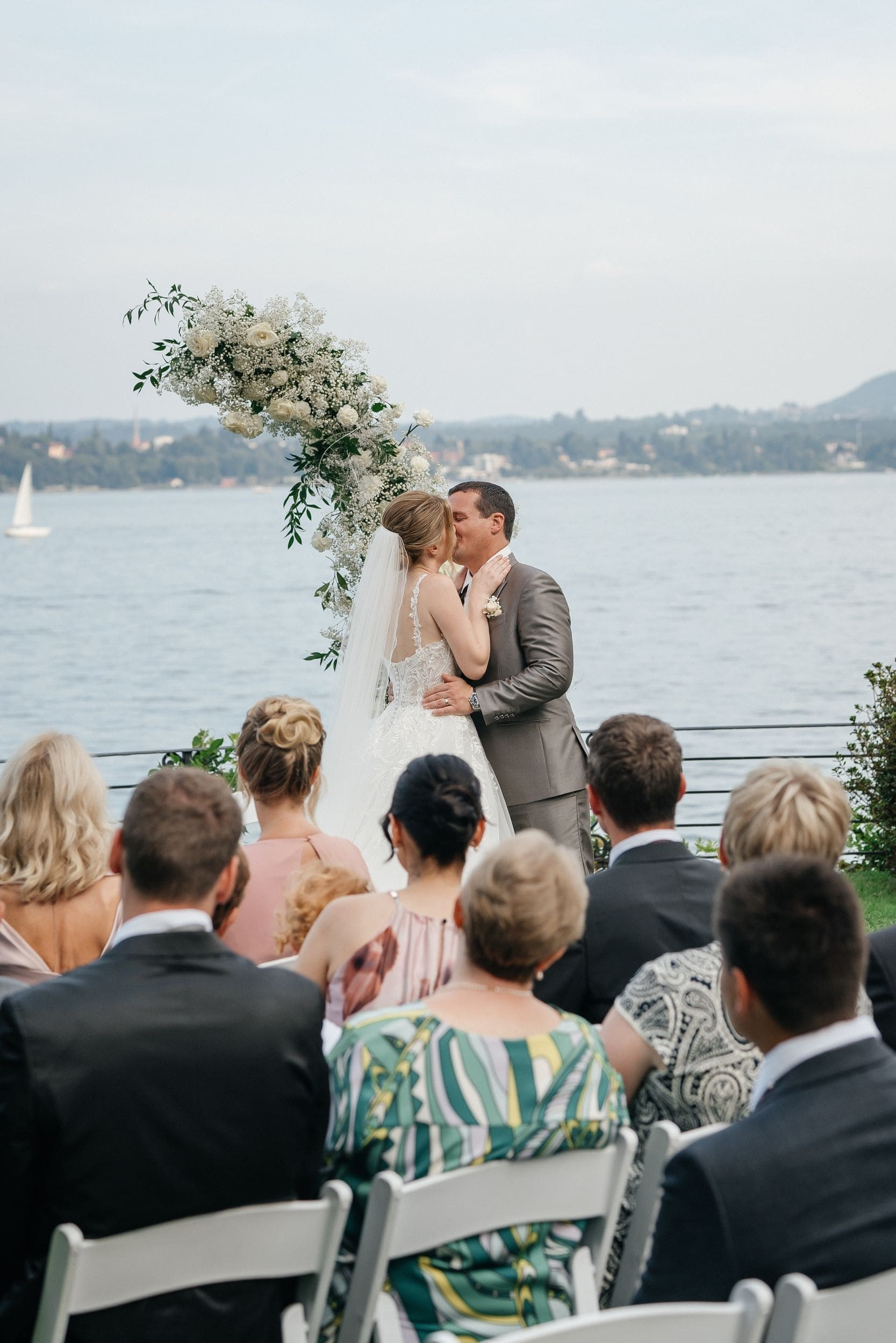 first kiss of the couple