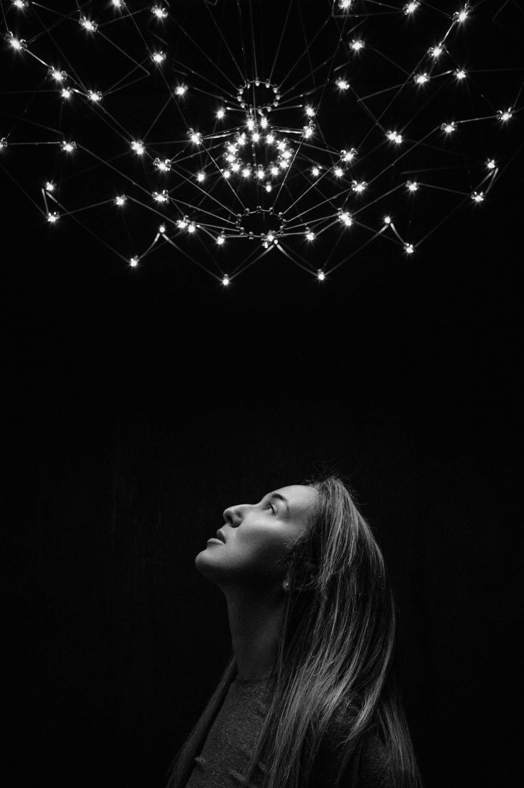 Woman enjoying sunset portrait photoshoot