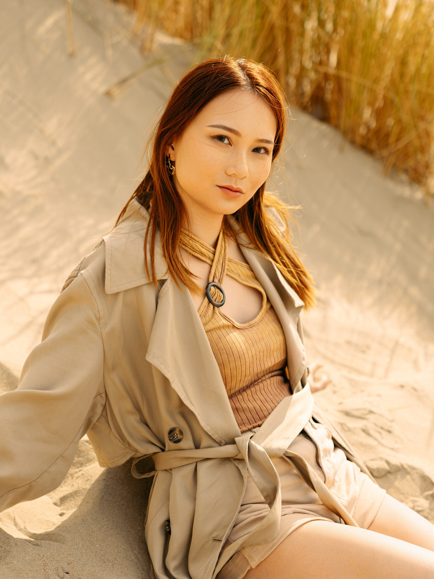 In the Dunes — Portrait Photoshoot on the Dutch Coast. Romantic & Soulful Photography by Natalia Olhova in Rotterdam