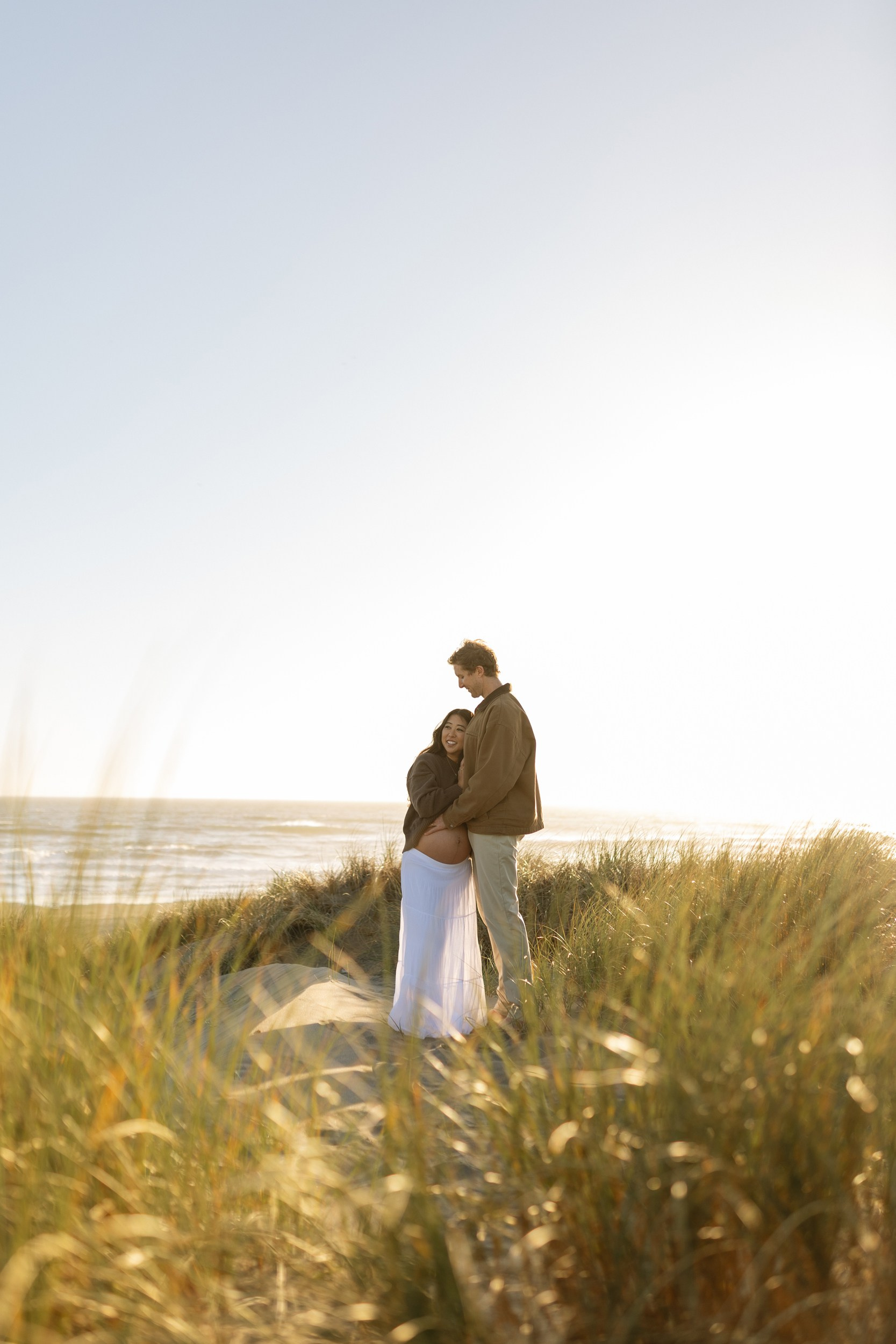 Bay Area Maternity Sunset Photo Session at Ocean Beach