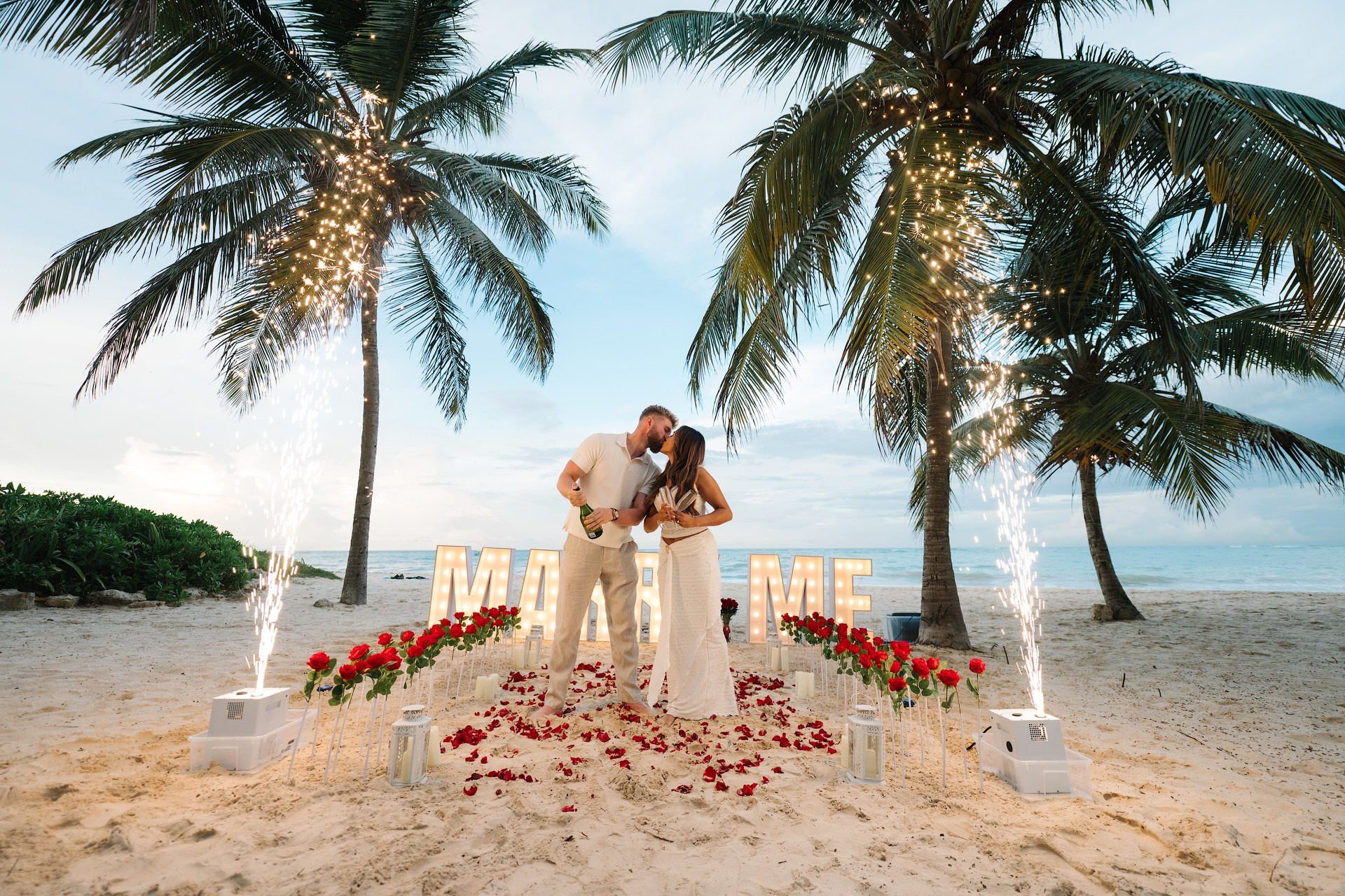 Pedidos de Casamento em Punta Cana | Pacotes Românticos na Praia. Fotógrafo de Casamento e Pedido de Casamento em Punta Cana — Mikhail Chernov